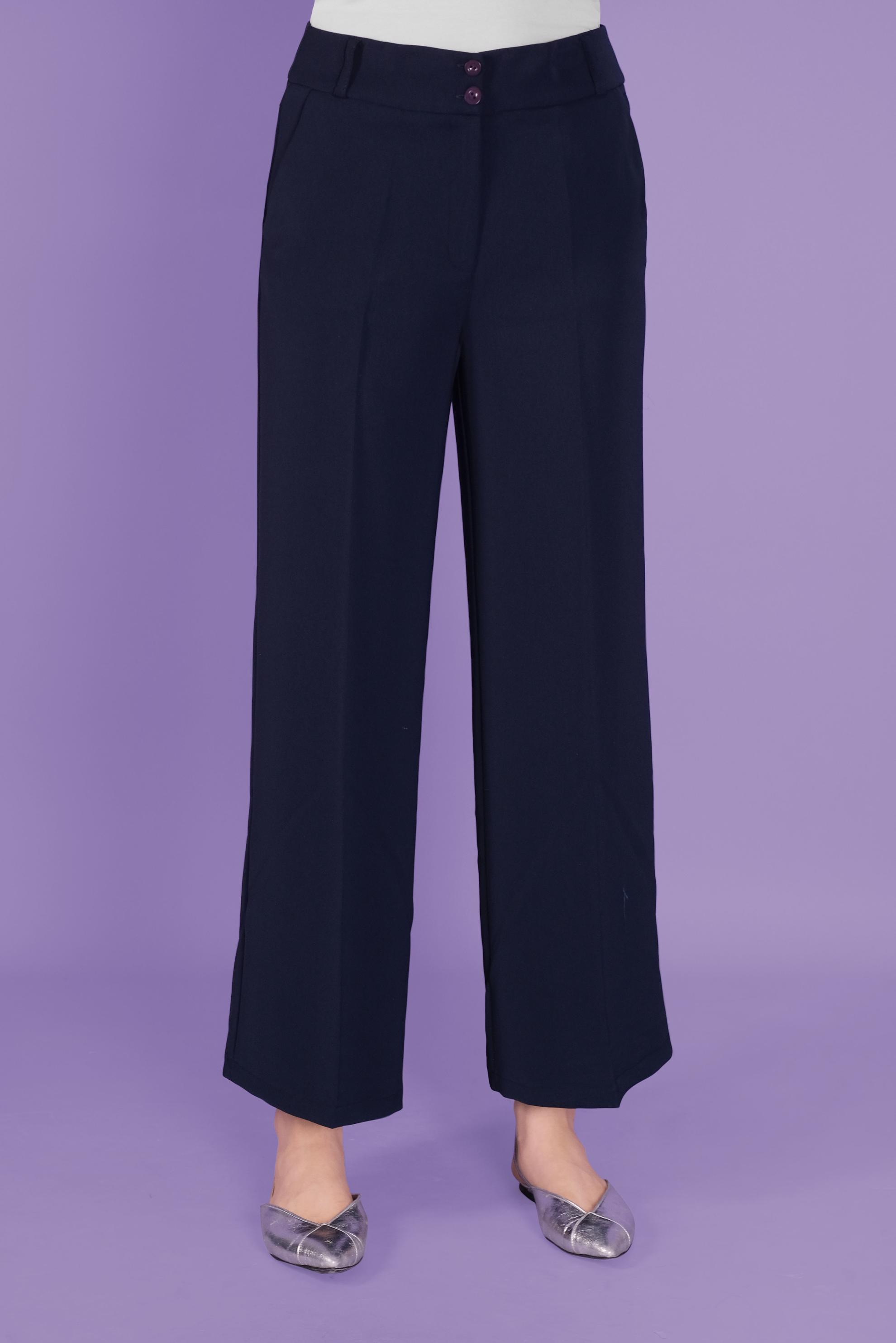 Tesettür giyim LACİVERT BOL PAÇA PANTOLON 70109 