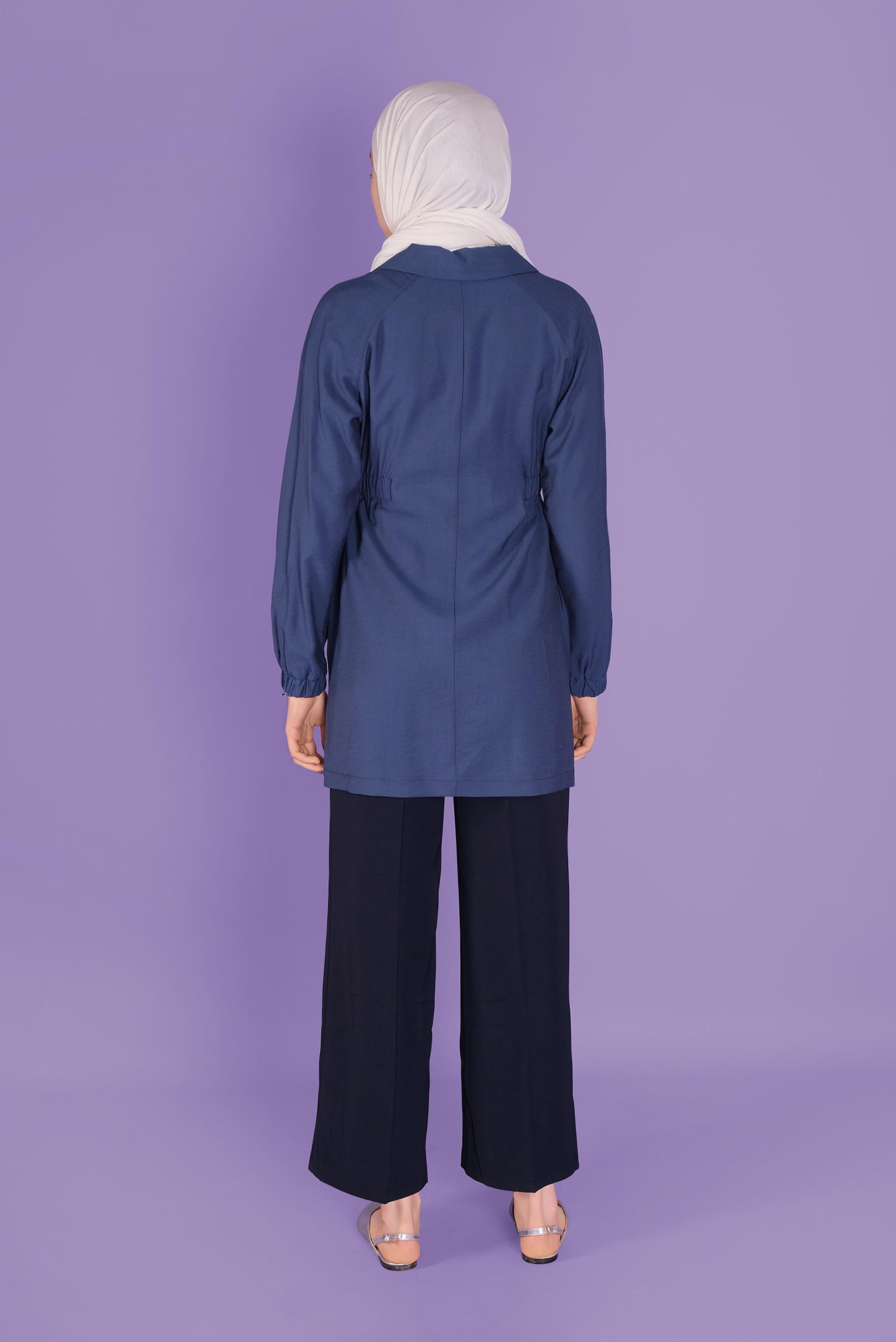 Tesettür giyim LACİVERT BOL PAÇA PANTOLON 70109 