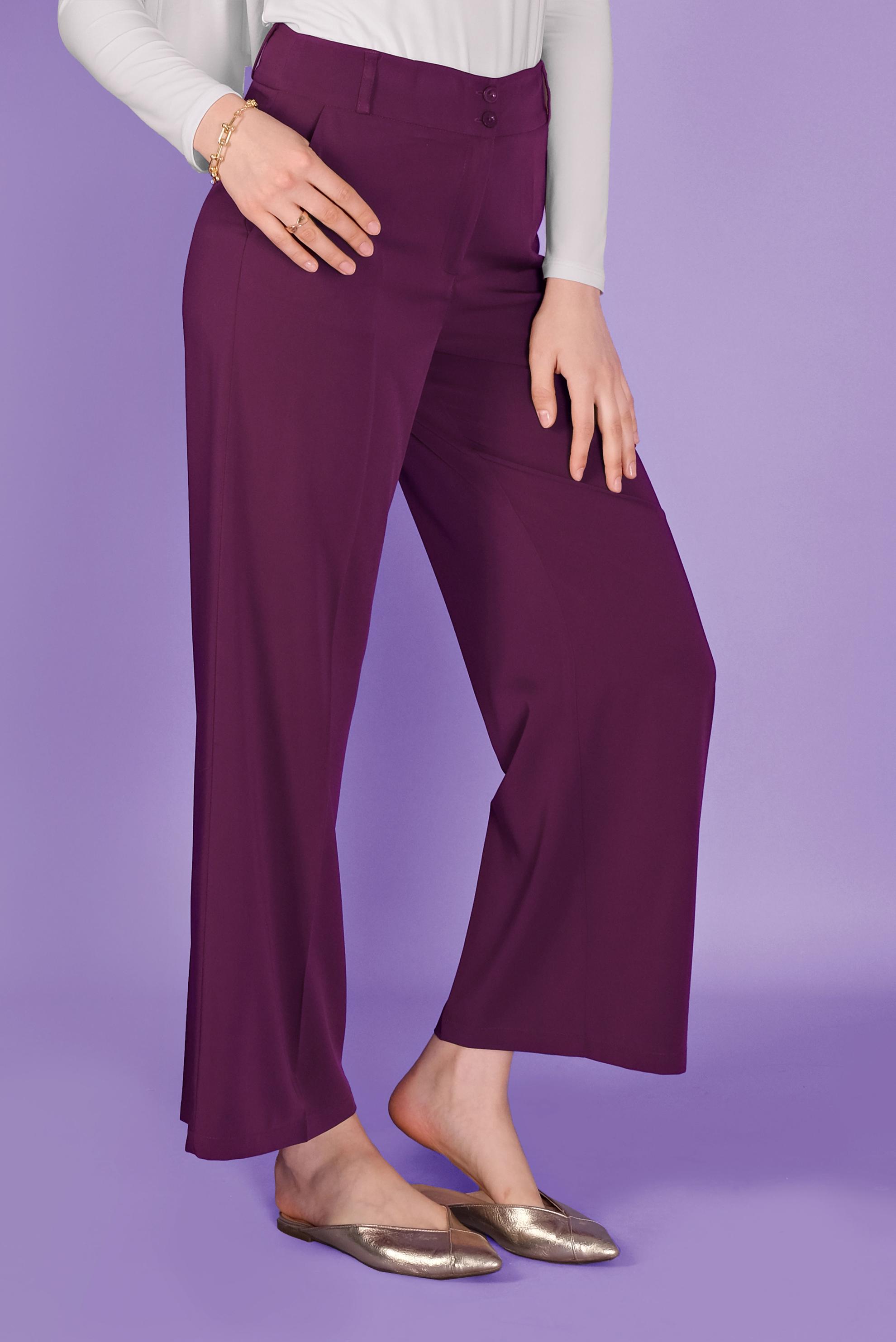 Tesettür giyim MÜRDÜM BOL PAÇA PANTOLON 70109 