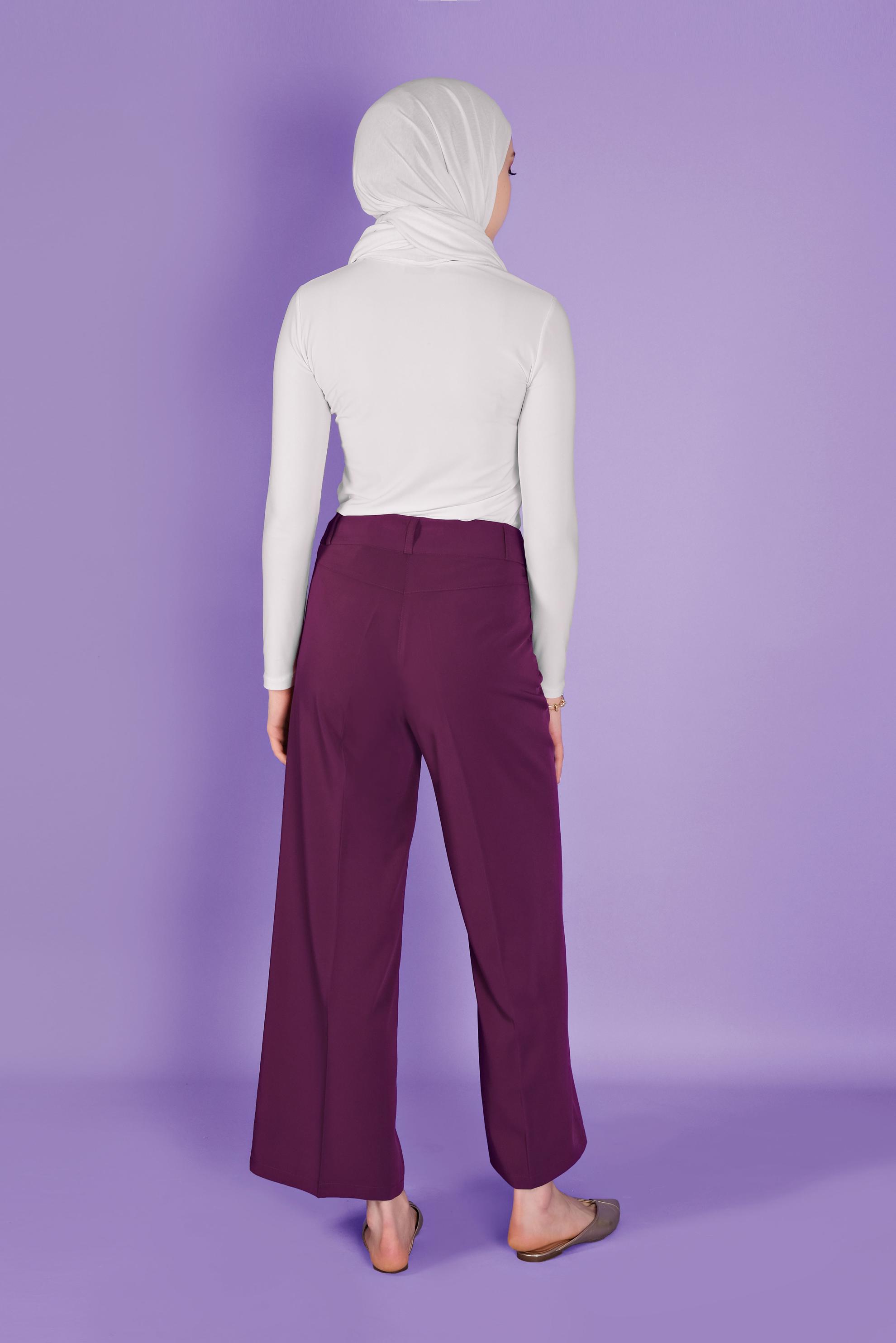 Tesettür giyim MÜRDÜM BOL PAÇA PANTOLON 70109 