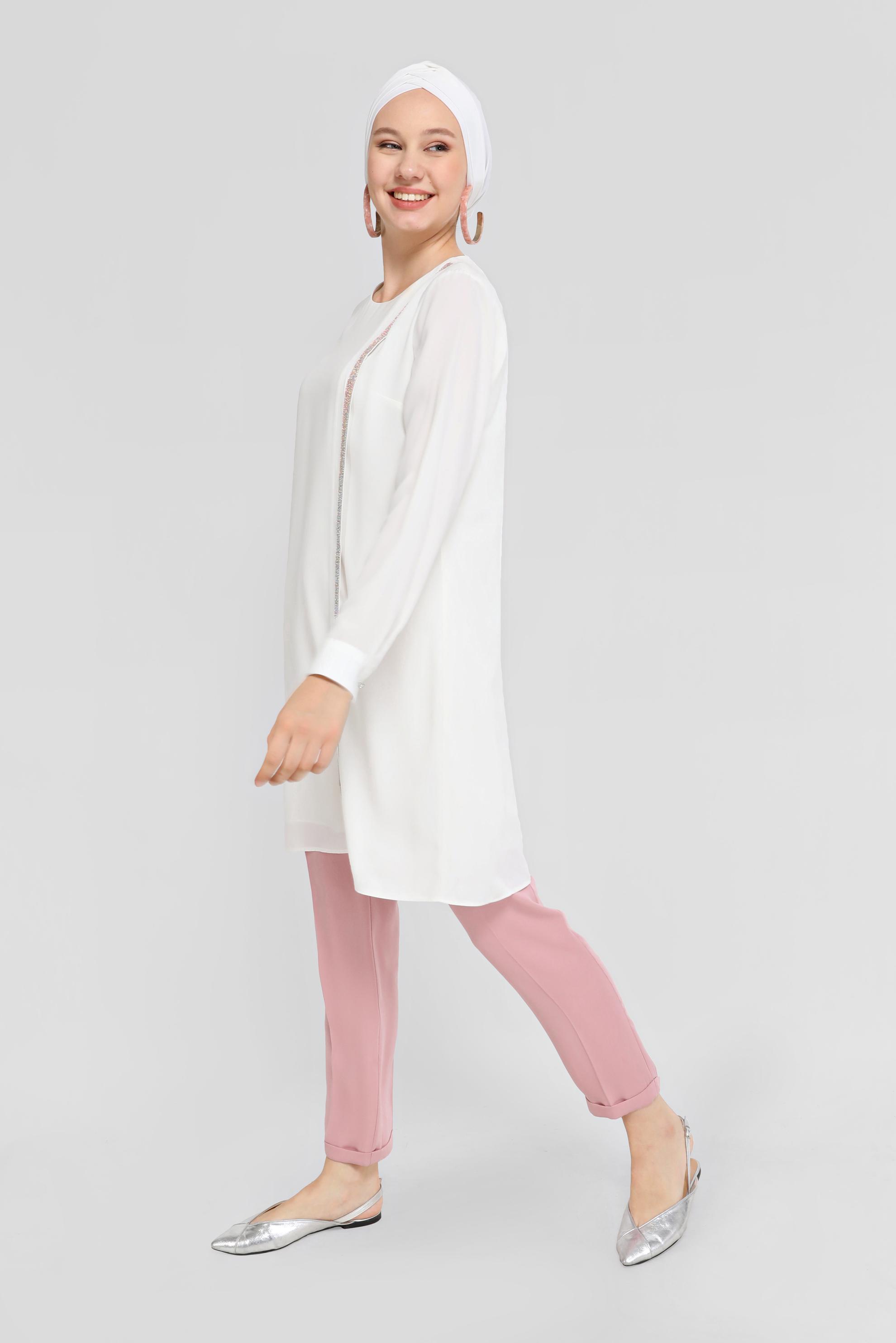 Tesettür giyim PUDRA 70217 GİZEM PANTOLON 38/46 TEK42