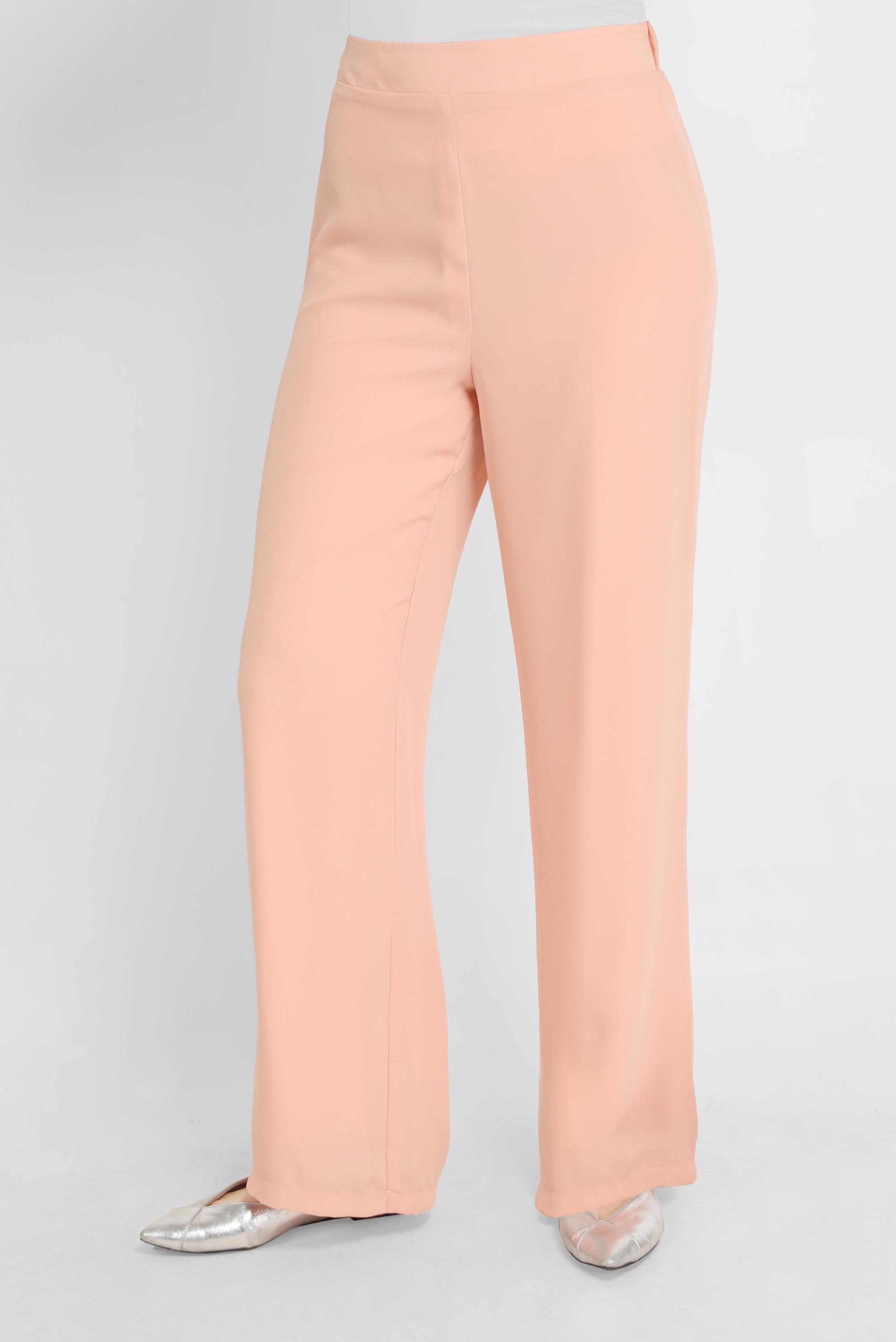 Tesettür giyim PUDRA BELİ LASTİKLİ PANTOLON 70218 