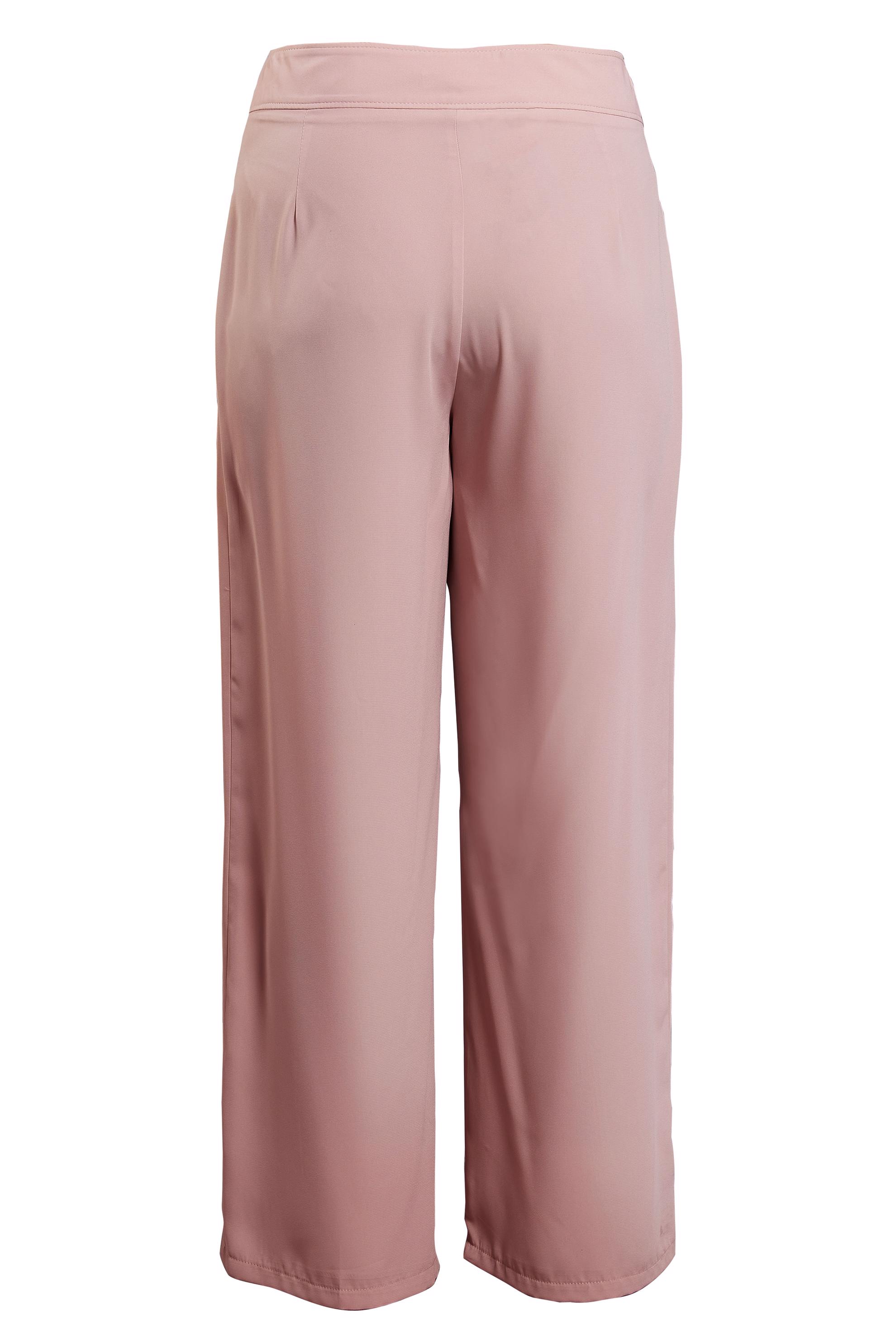 Tesettür giyim PUDRA GENİŞ PAÇA BÜYÜK BEDEN PANTOLON 70222 