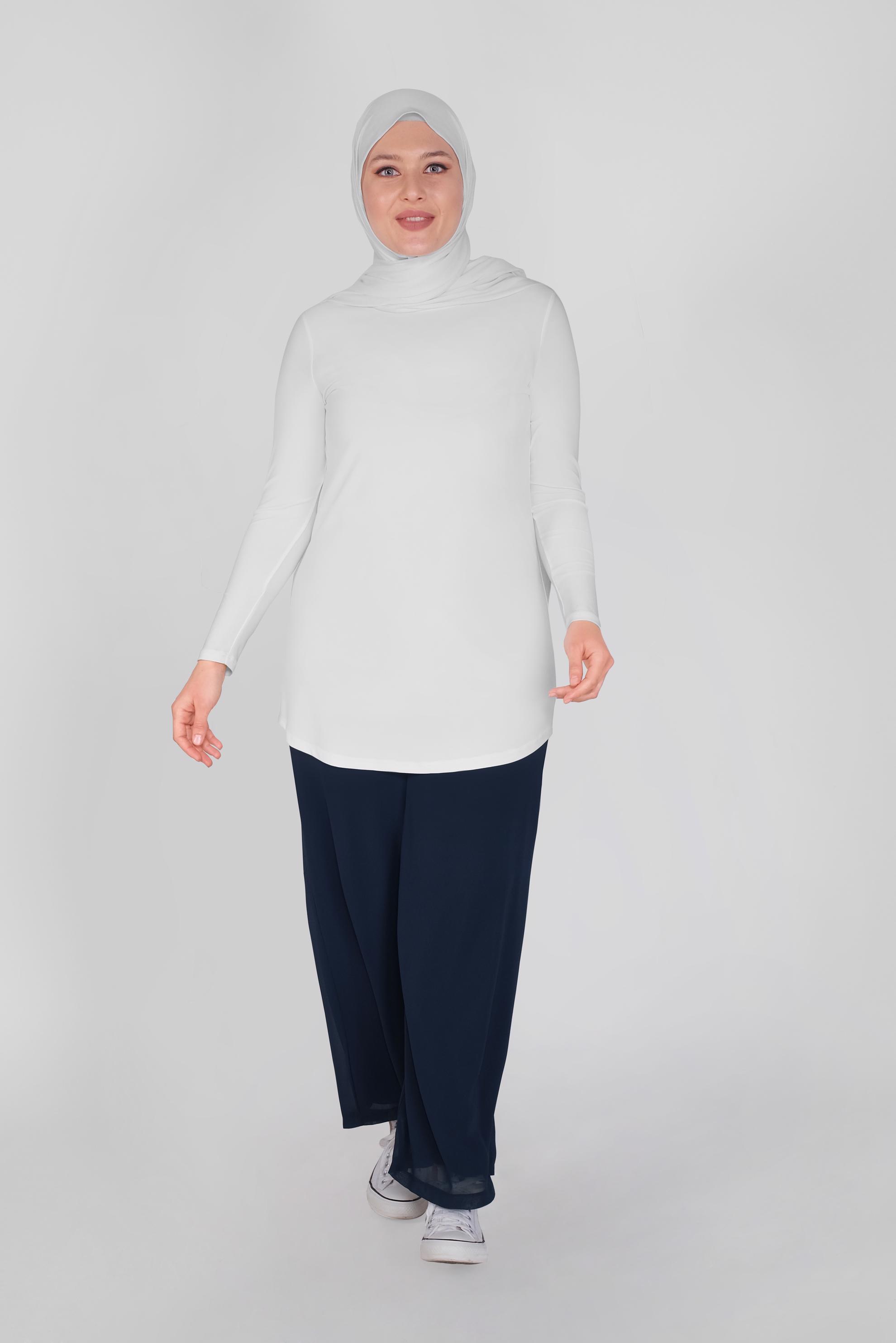 Vêtements hijab BLEU MARINE PANTALON TAILLE ÉLASTIQUE 70224