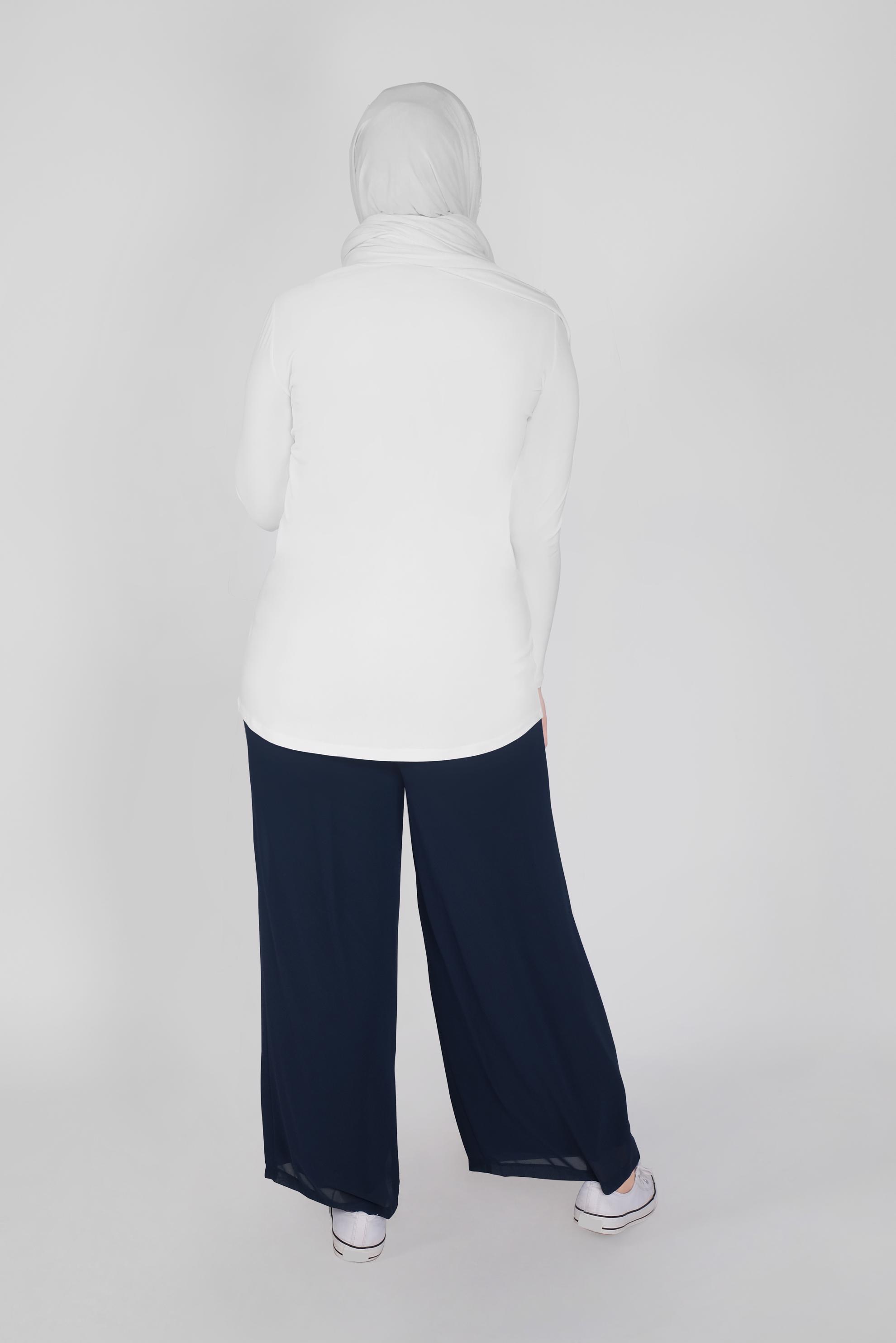 Vêtements hijab BLEU MARINE PANTALON TAILLE ÉLASTIQUE 70224
