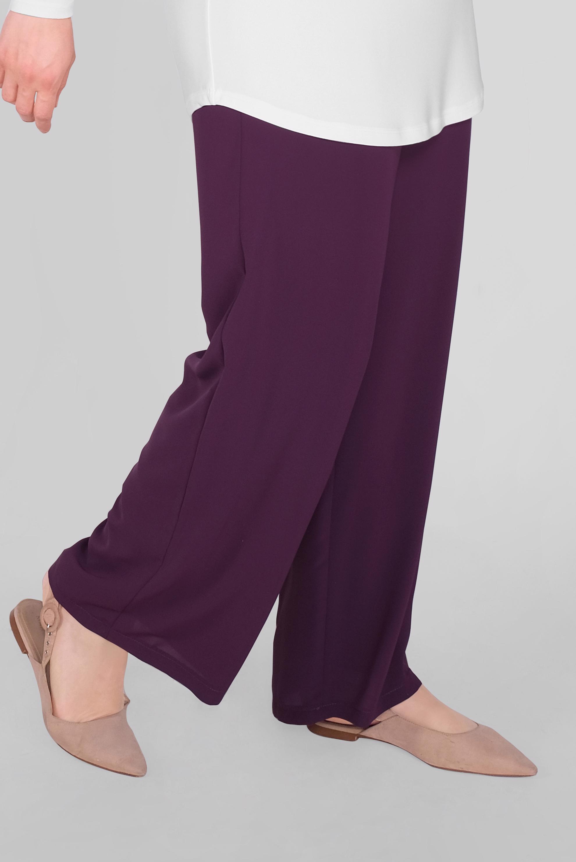 Tesettür giyim MÜRDÜM BELİ LASTİKLİ PANTOLON 70224 