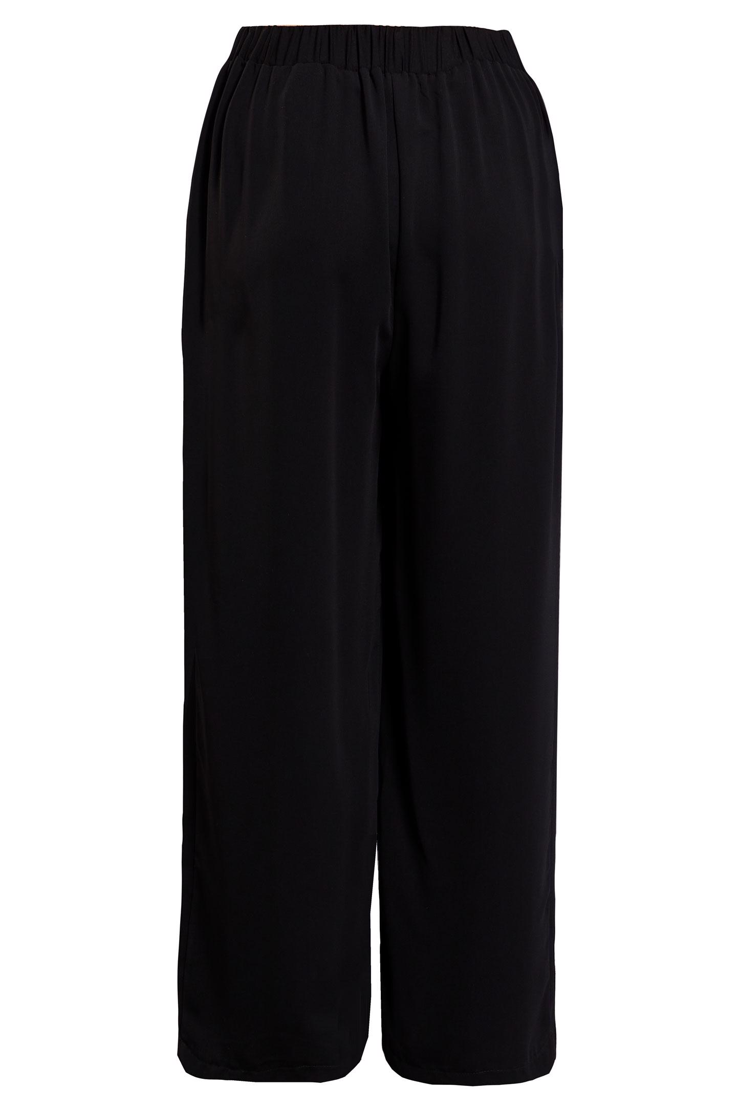 Tesettür giyim SİYAH BELİ LASTİKLİ PANTOLON 70228