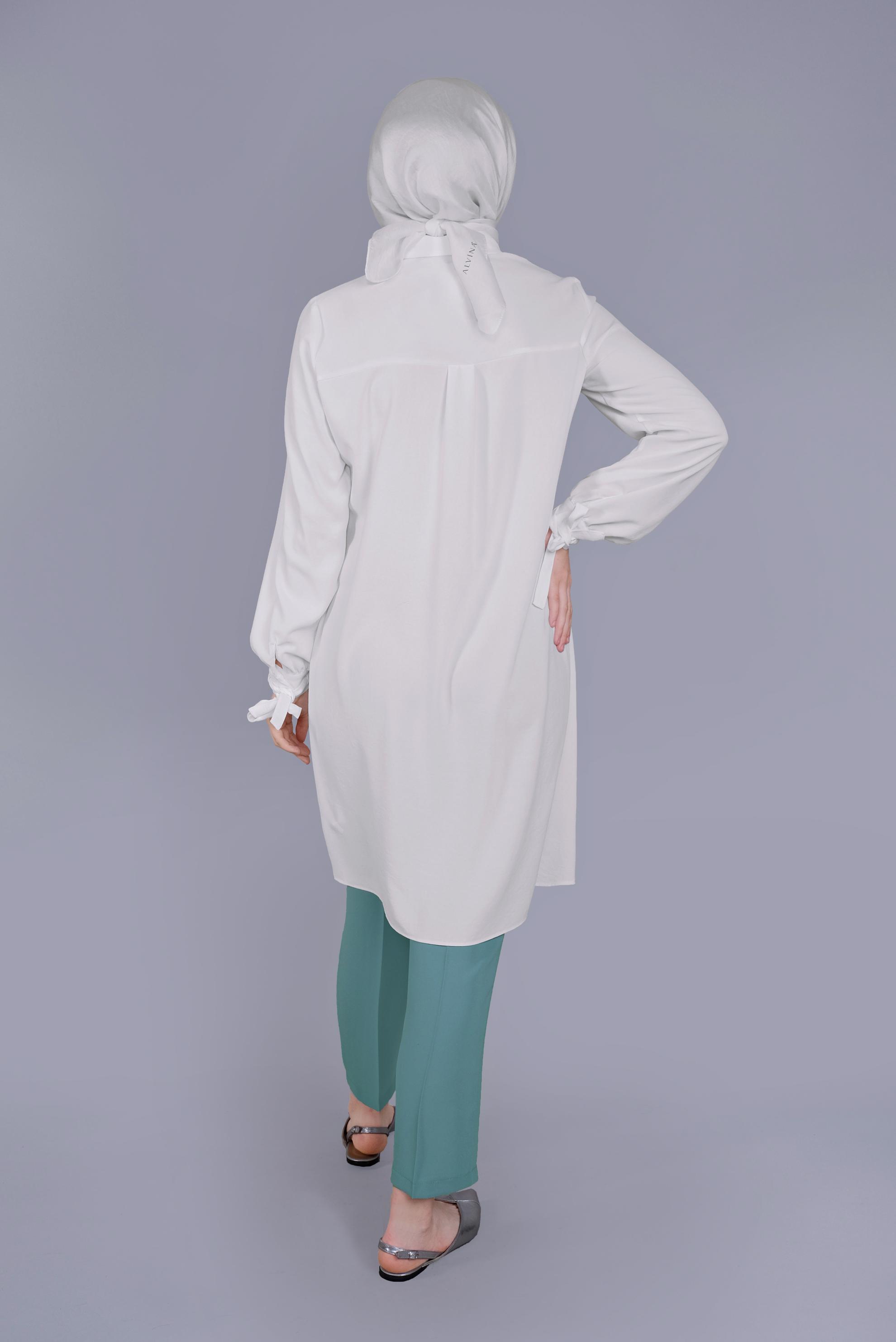 Tesettür giyim MAVİ HAVUÇ PANTOLON 70229 