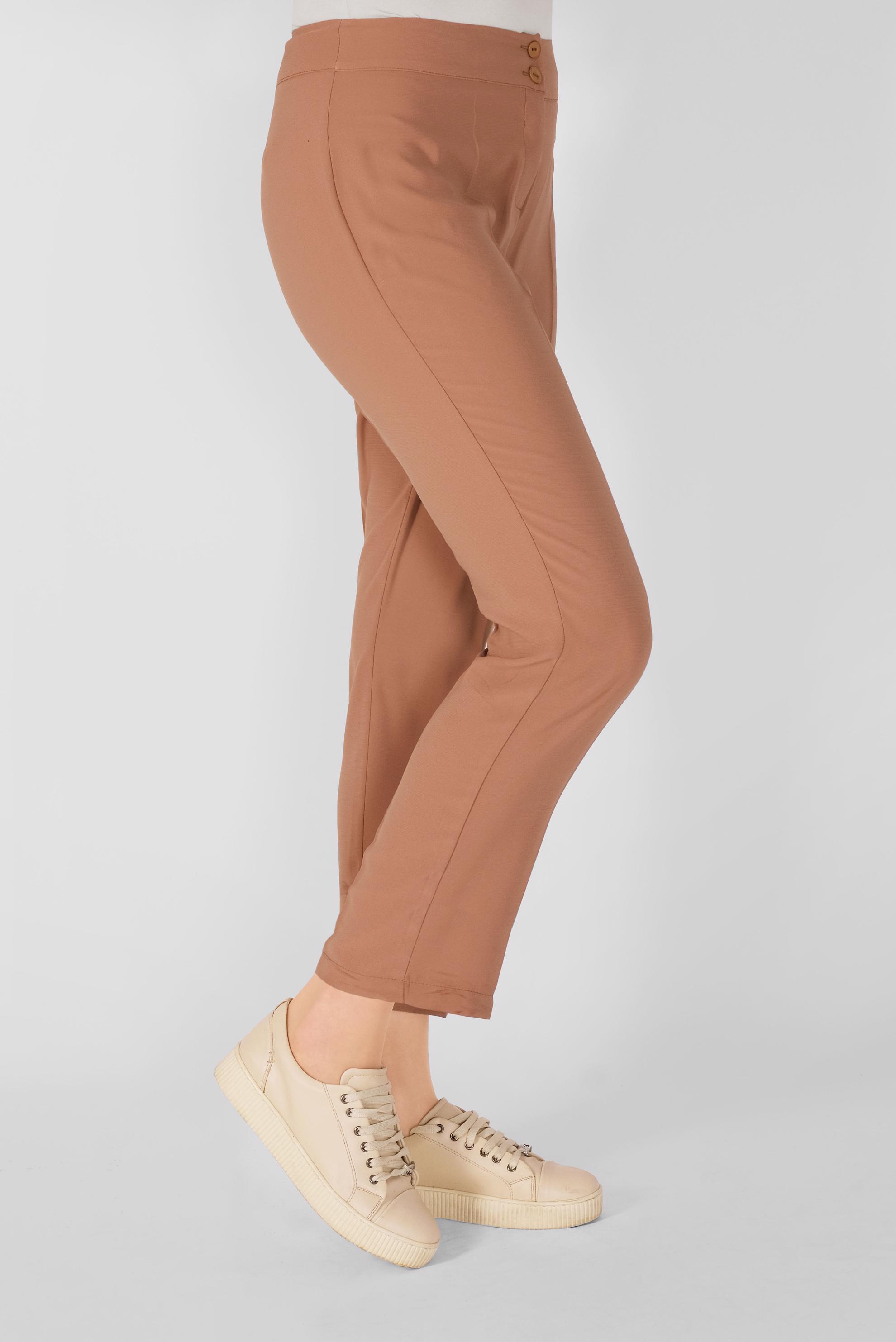 Tesettür giyim KAHVE HAVUÇ PANTOLON 70229 