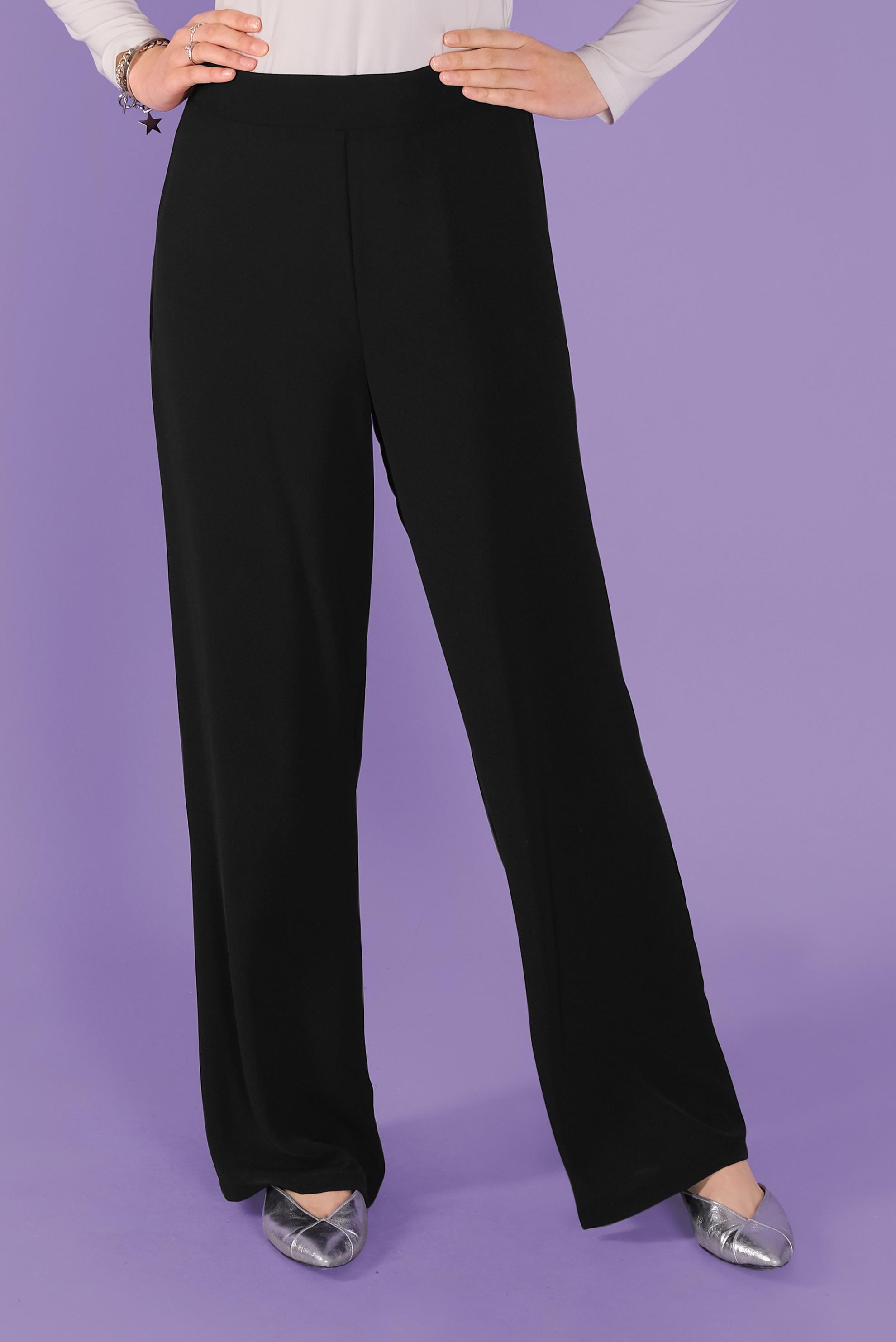 Tesettür giyim SİYAH SALAŞ PANTOLON 70230 