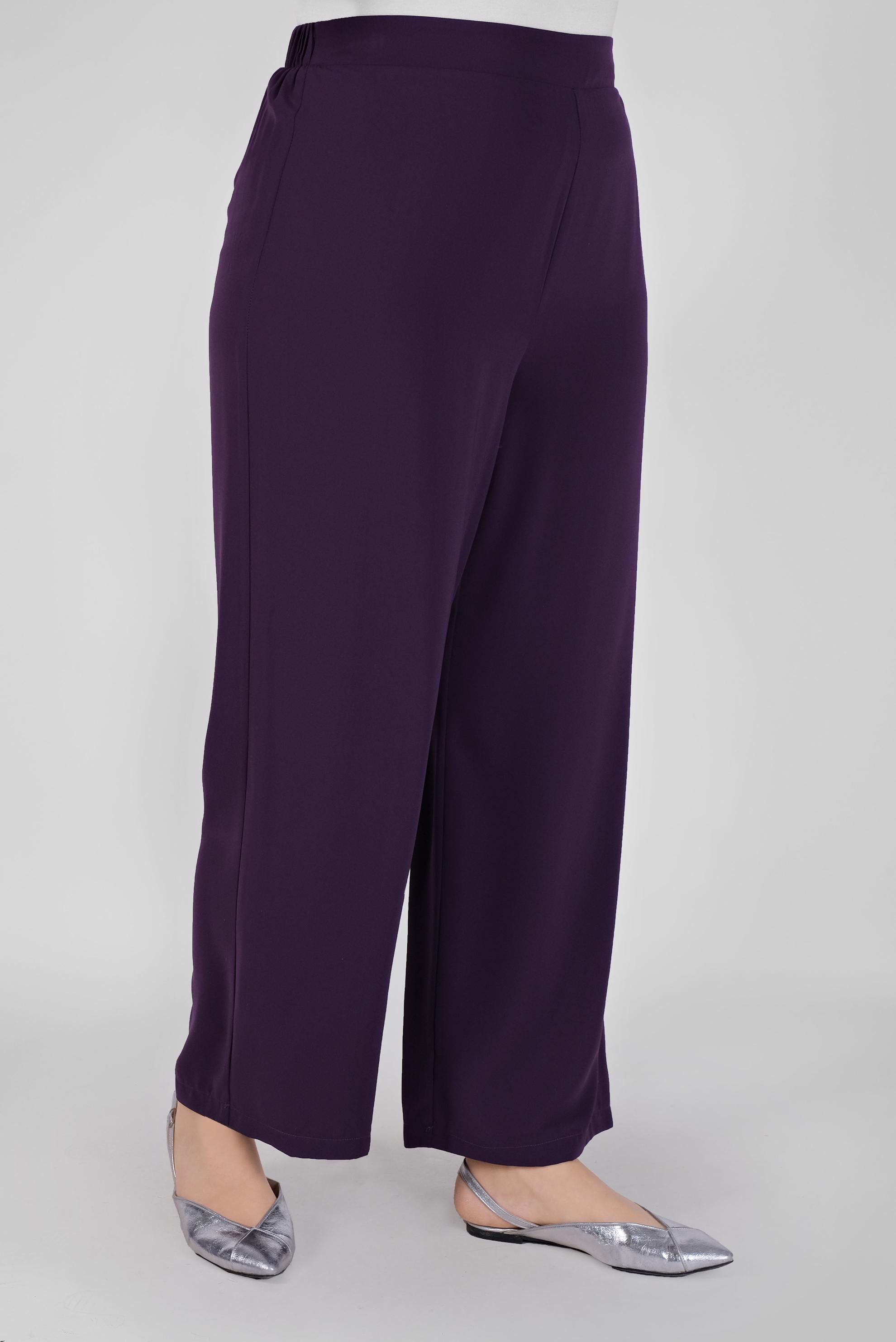 Tesettür giyim MOR GENİŞ PAÇA PANTOLON 70231 