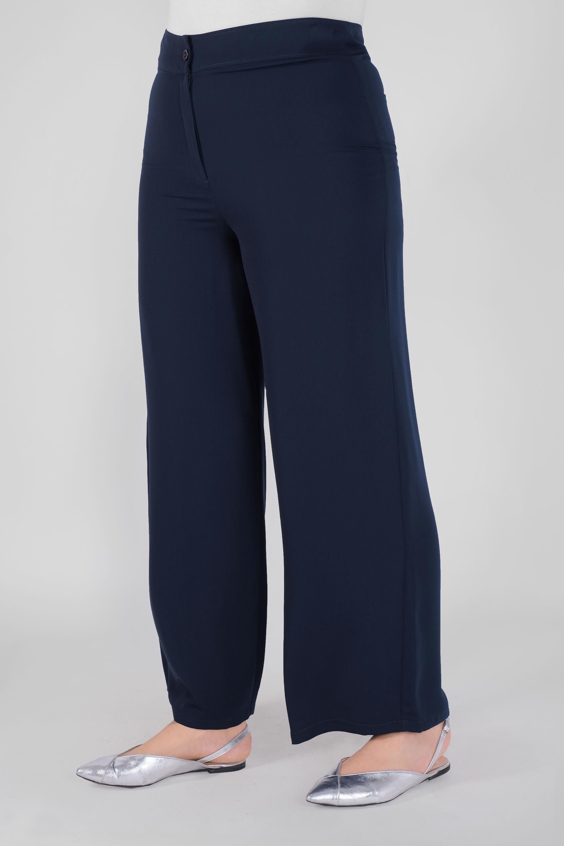 Vêtements hijab BLEU MARINE PANTALON LARGE À FERMETURE ÉCLAIR 70232