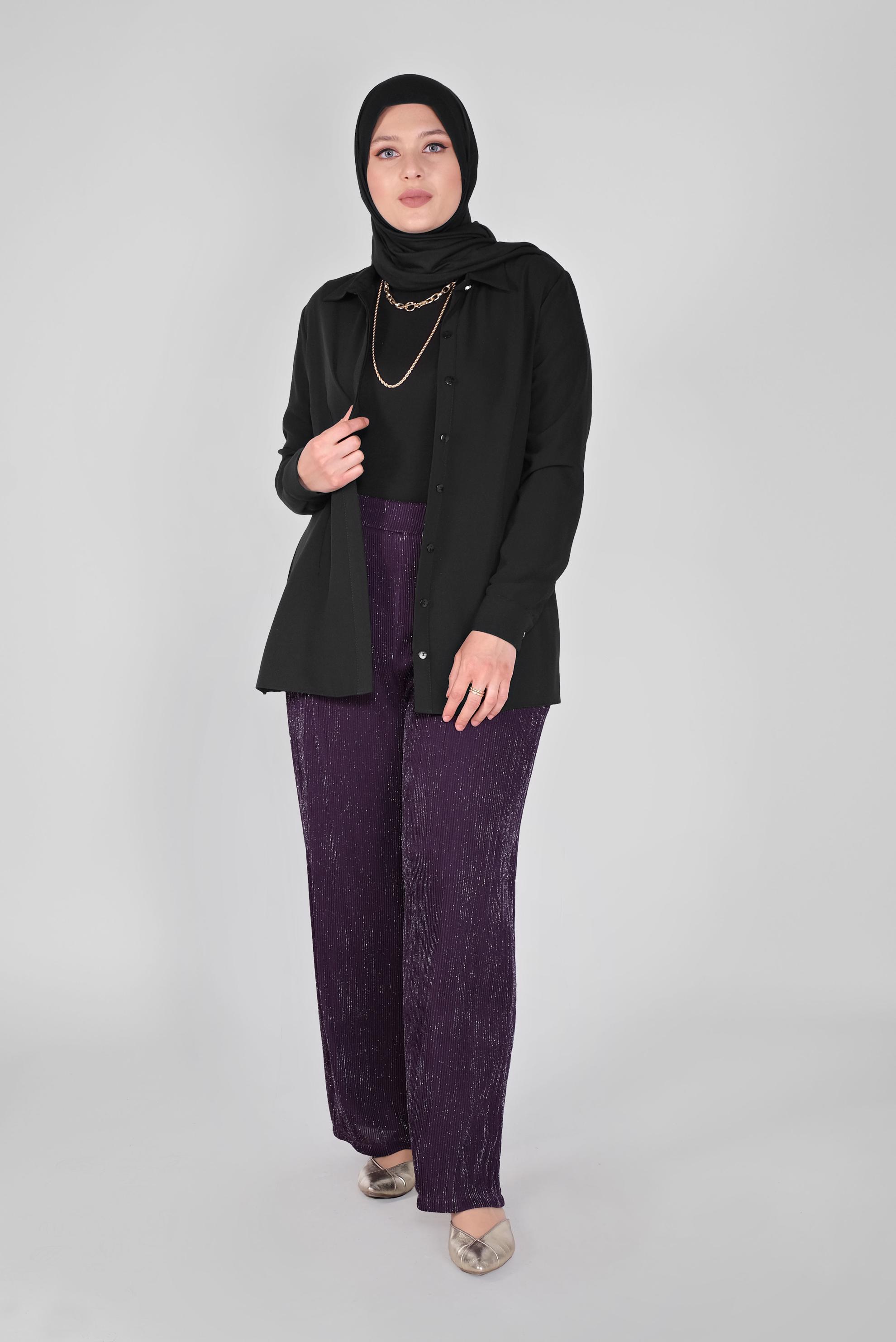 Vêtements hijab POURPRE LES PANTALONS 70237