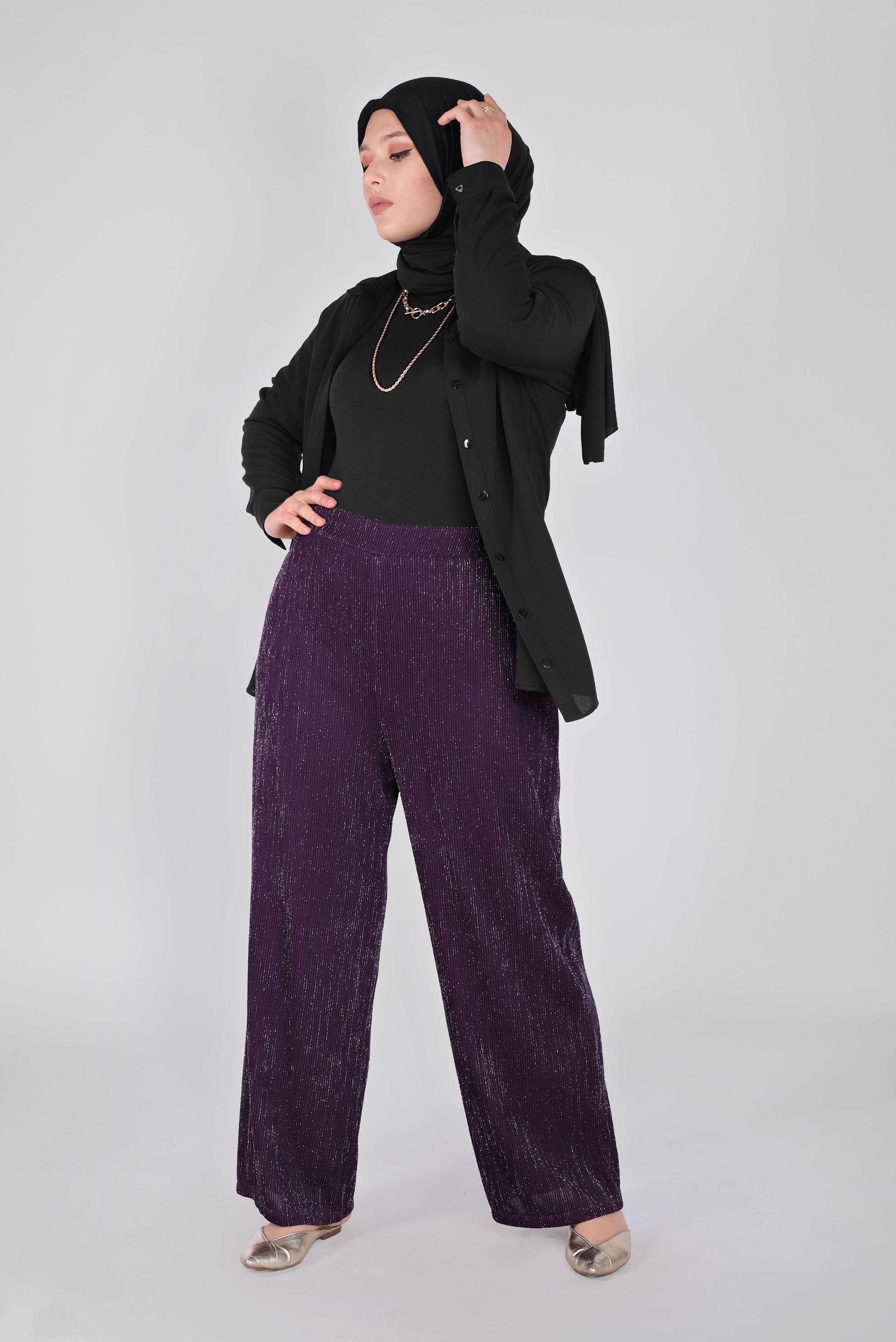 Vêtements hijab POURPRE LES PANTALONS 70237