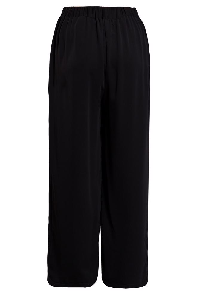 Tesettür giyim SİYAH GENİŞ PAÇA BÜYÜK BEDEN PANTOLON 70238 - ALVİNA