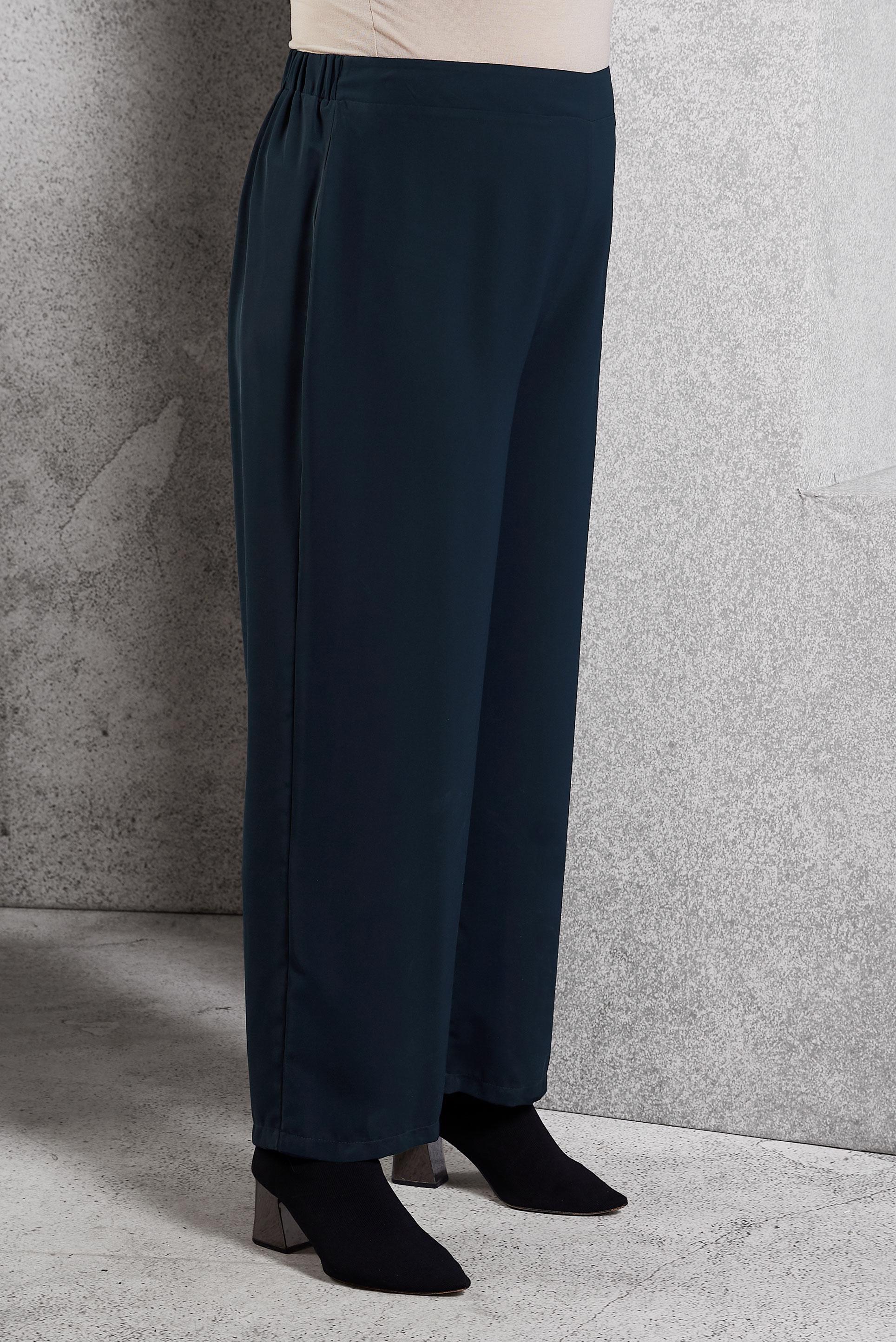 Tesettür giyim LACİVERT GENİŞ PAÇA BÜYÜK BEDEN PANTOLON 70238