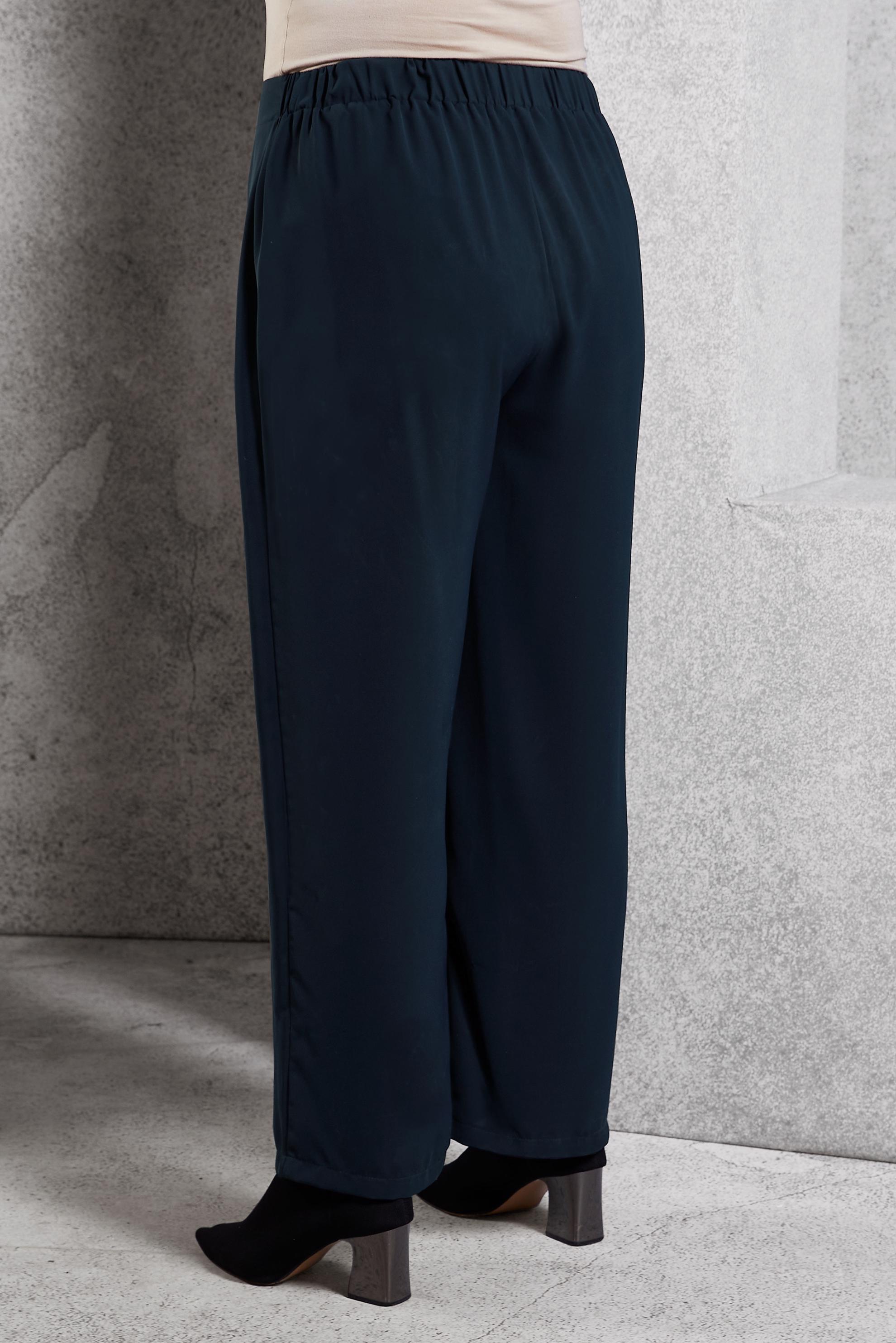 Tesettür giyim LACİVERT GENİŞ PAÇA BÜYÜK BEDEN PANTOLON 70238