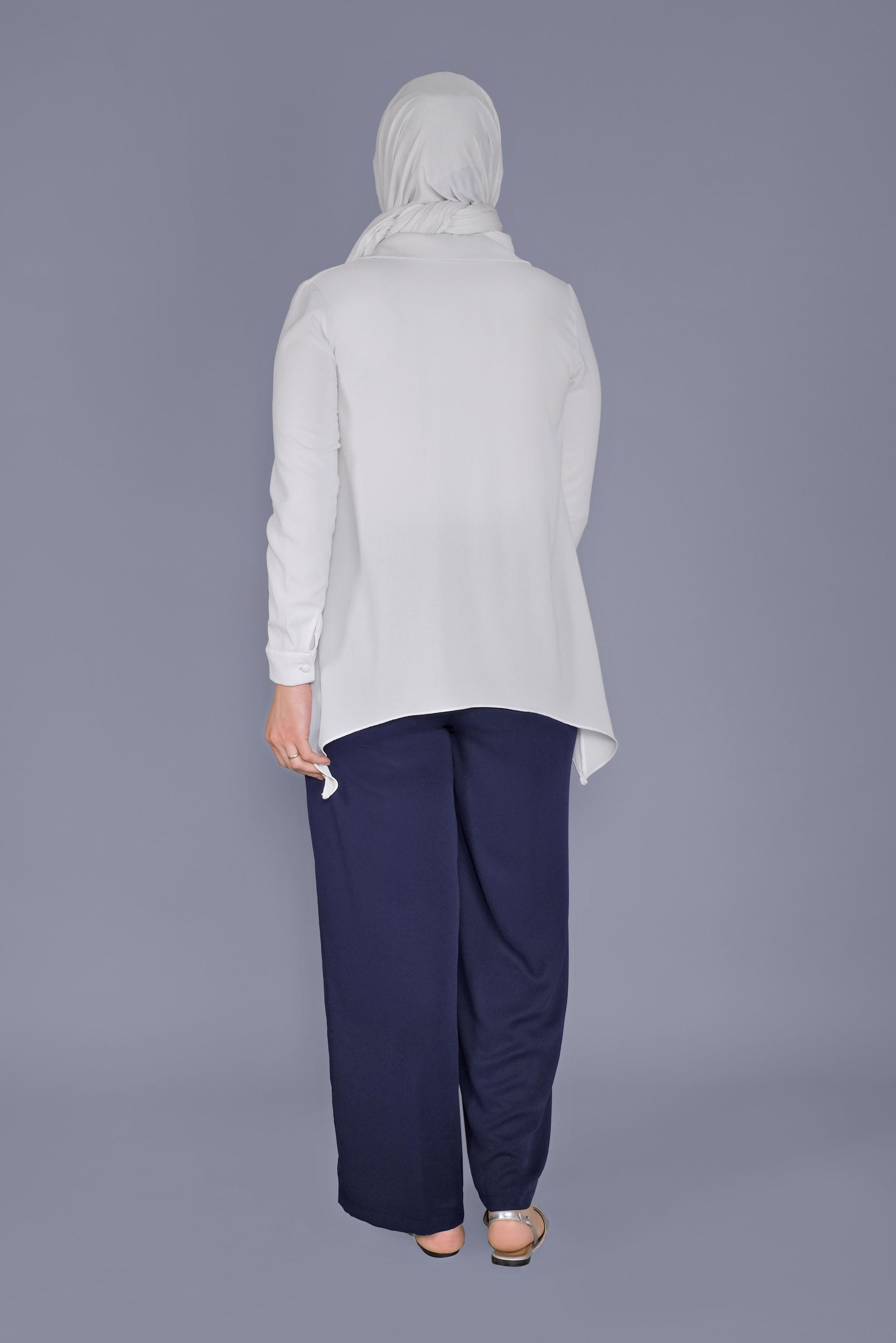 Tesettür giyim LACİVERT FERMUAR DETAYLI PANTOLON 70239 