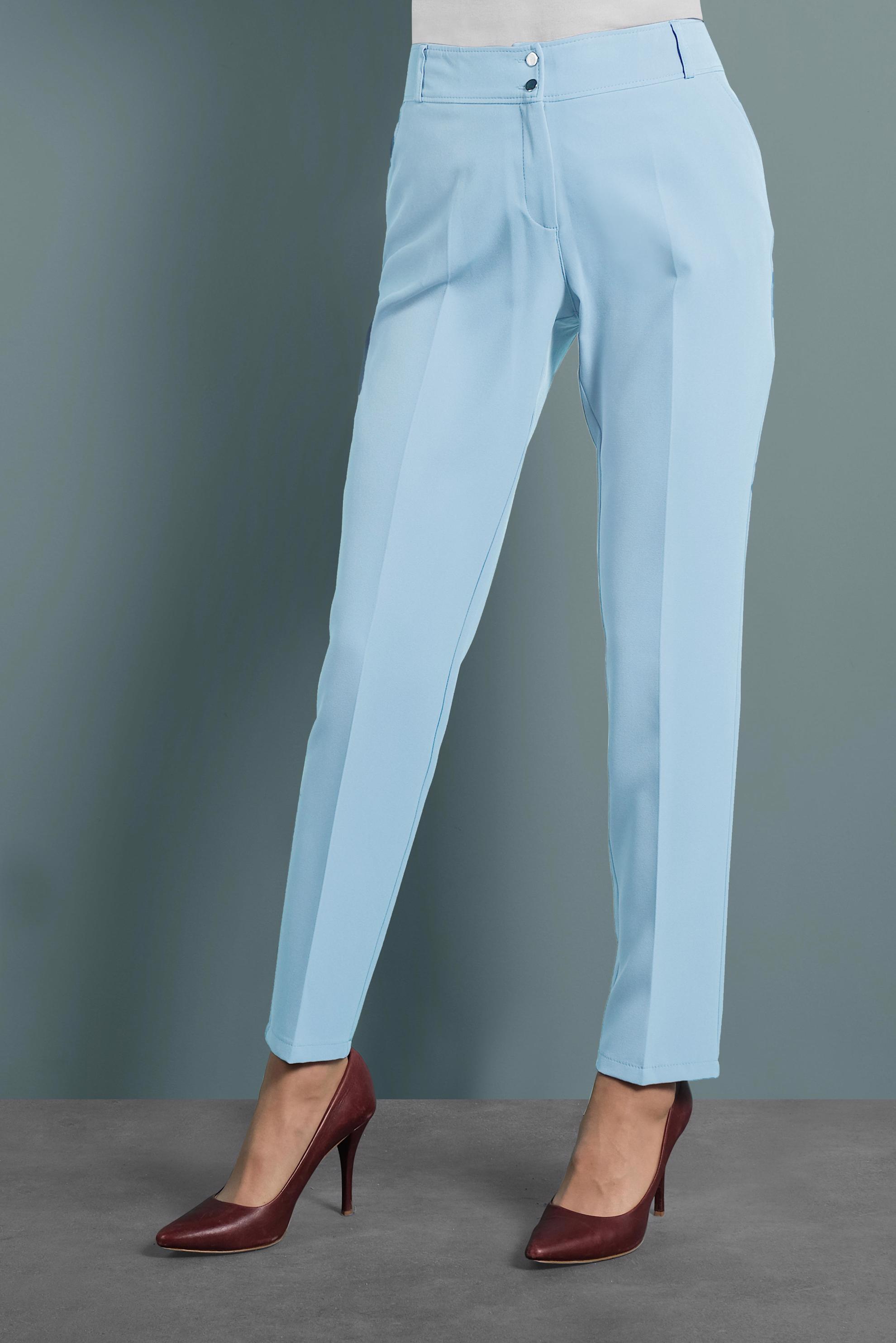 Tesettür giyim MAVİ KLASİK KUMAŞ PANTOLON 7502