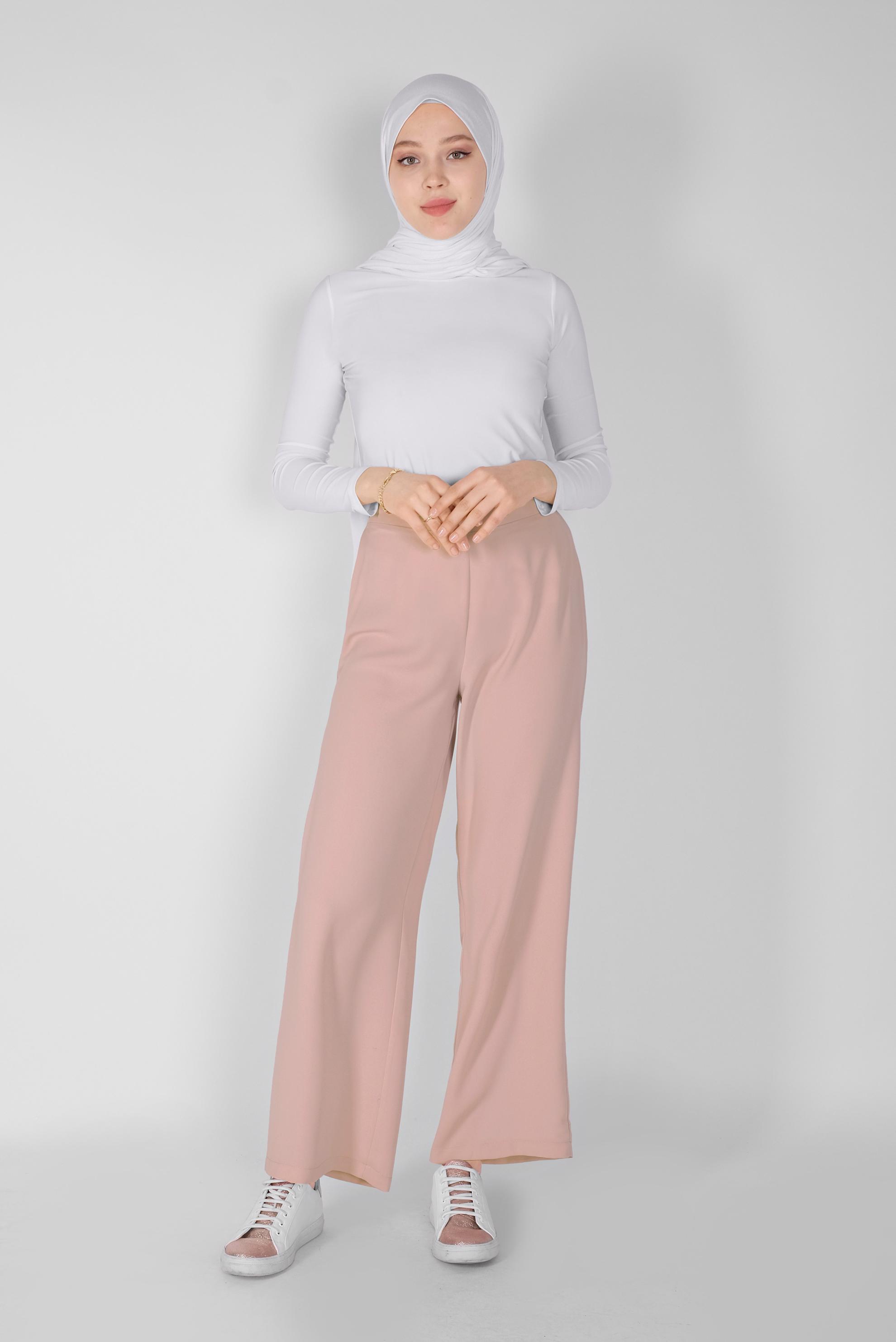 Vêtements hijab POUDRE PANTALON COUPE LARGE 7601