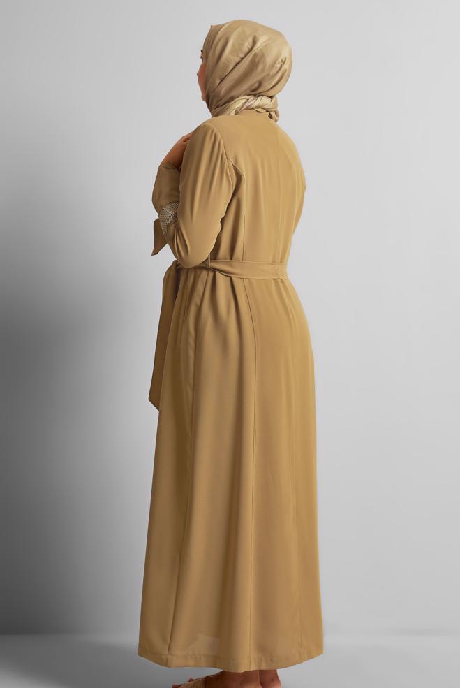 Vêtements hijab TABA COUCHE DE FINITION DÉTAILLÉE DE BRODERIE 10199  - ALVİNA