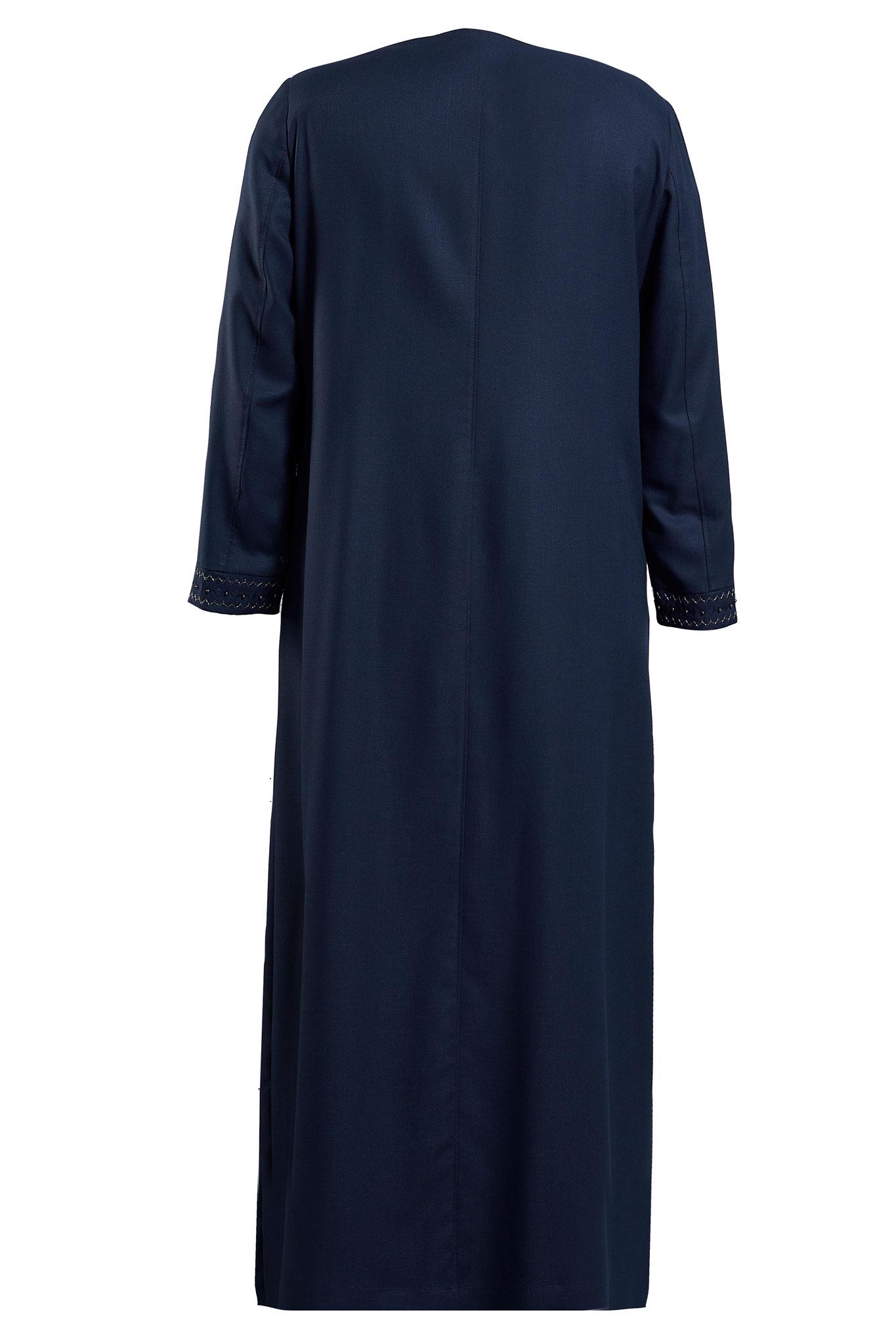 Tesettür giyim LACİVERT İŞLEME DETAYLI PARDESÜ 10231