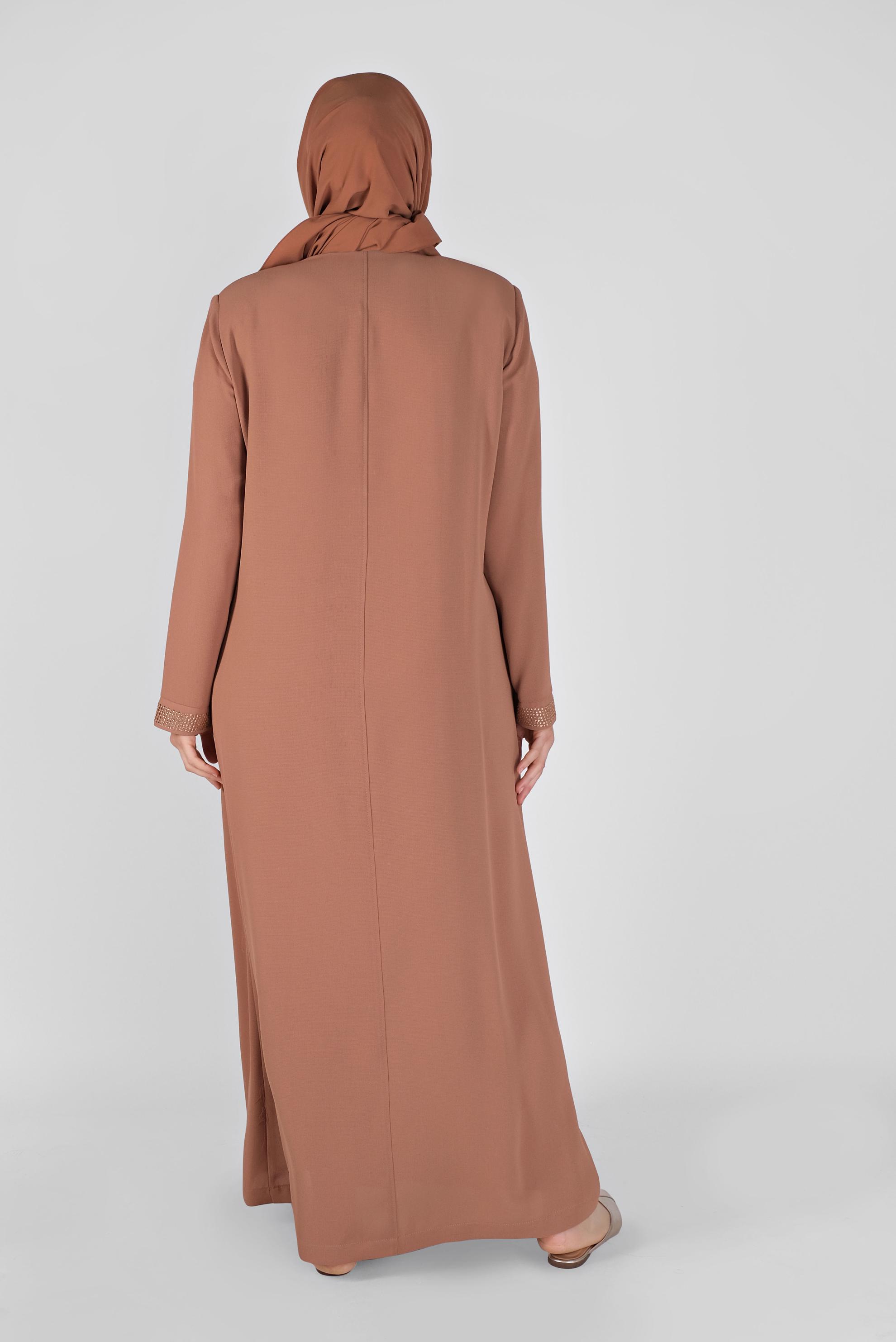 Hijab clothing BROWN TOPCOAT 10249 