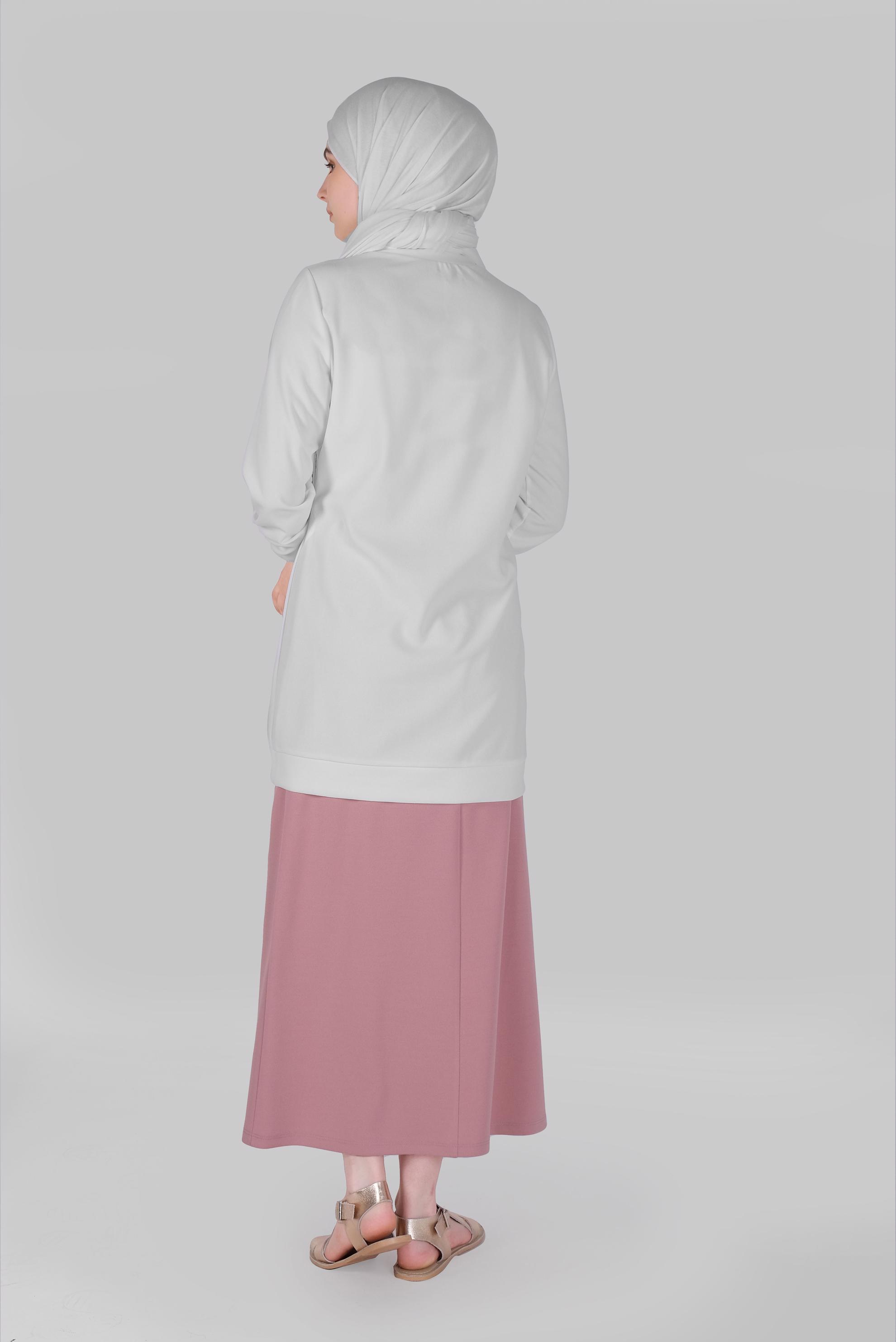 Tesettür giyim BEJ PUL PAYETLİ ETEKLİ TAKIM 40794 