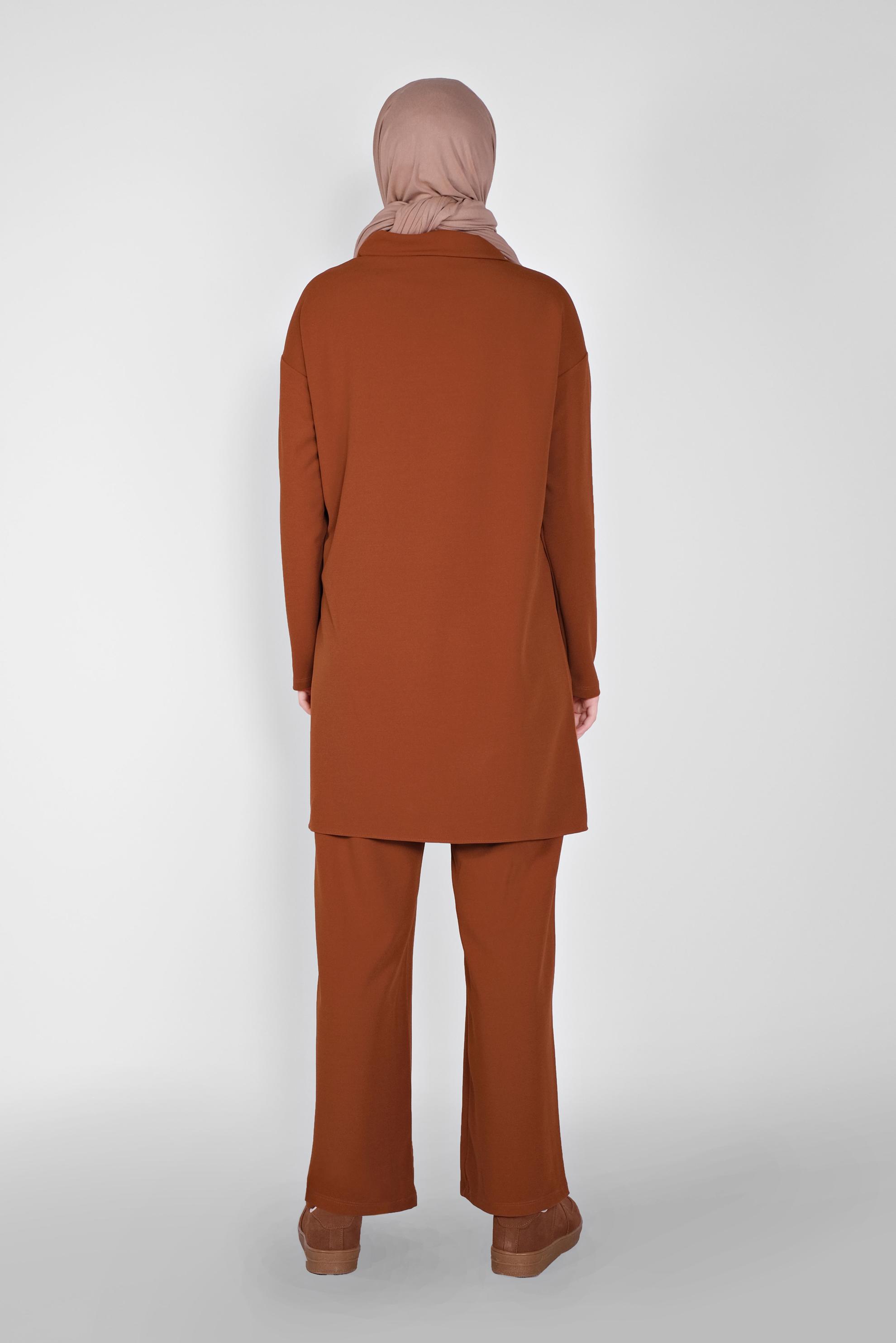 Hijab clothing ORANGE HIJAB SUIT WITH POCKETS WITH PANTS 40802 