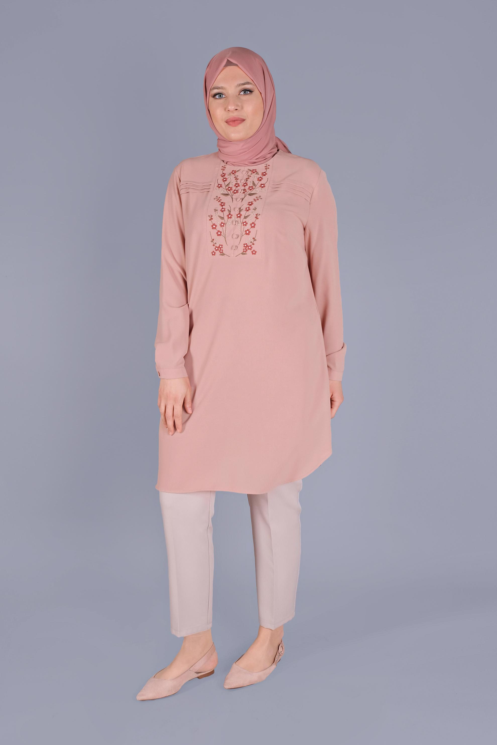 Hijab clothing POWDER 20044 44251 TUNİK 42/48