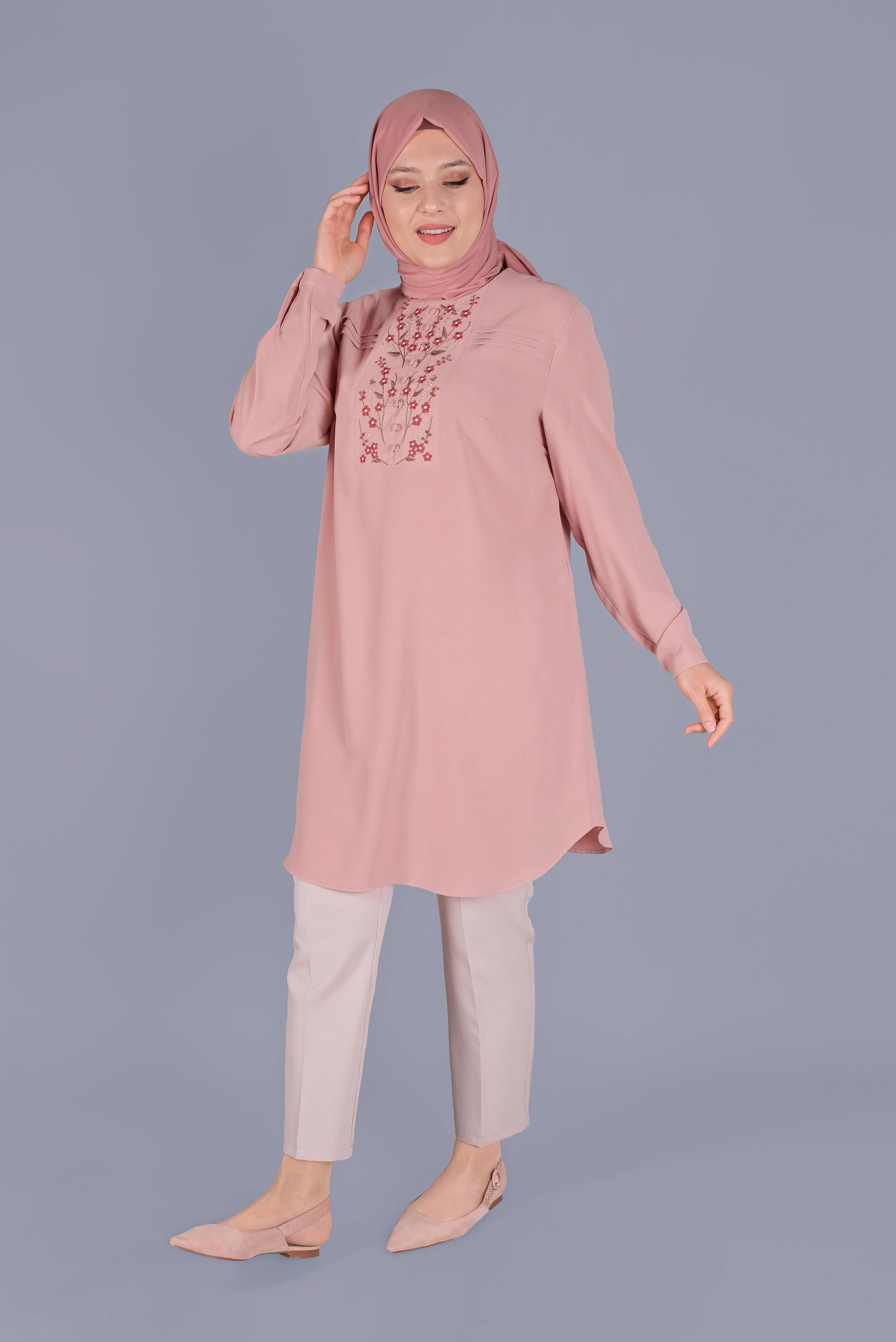 Hijab clothing POWDER 20044 44251 TUNİK 42/48