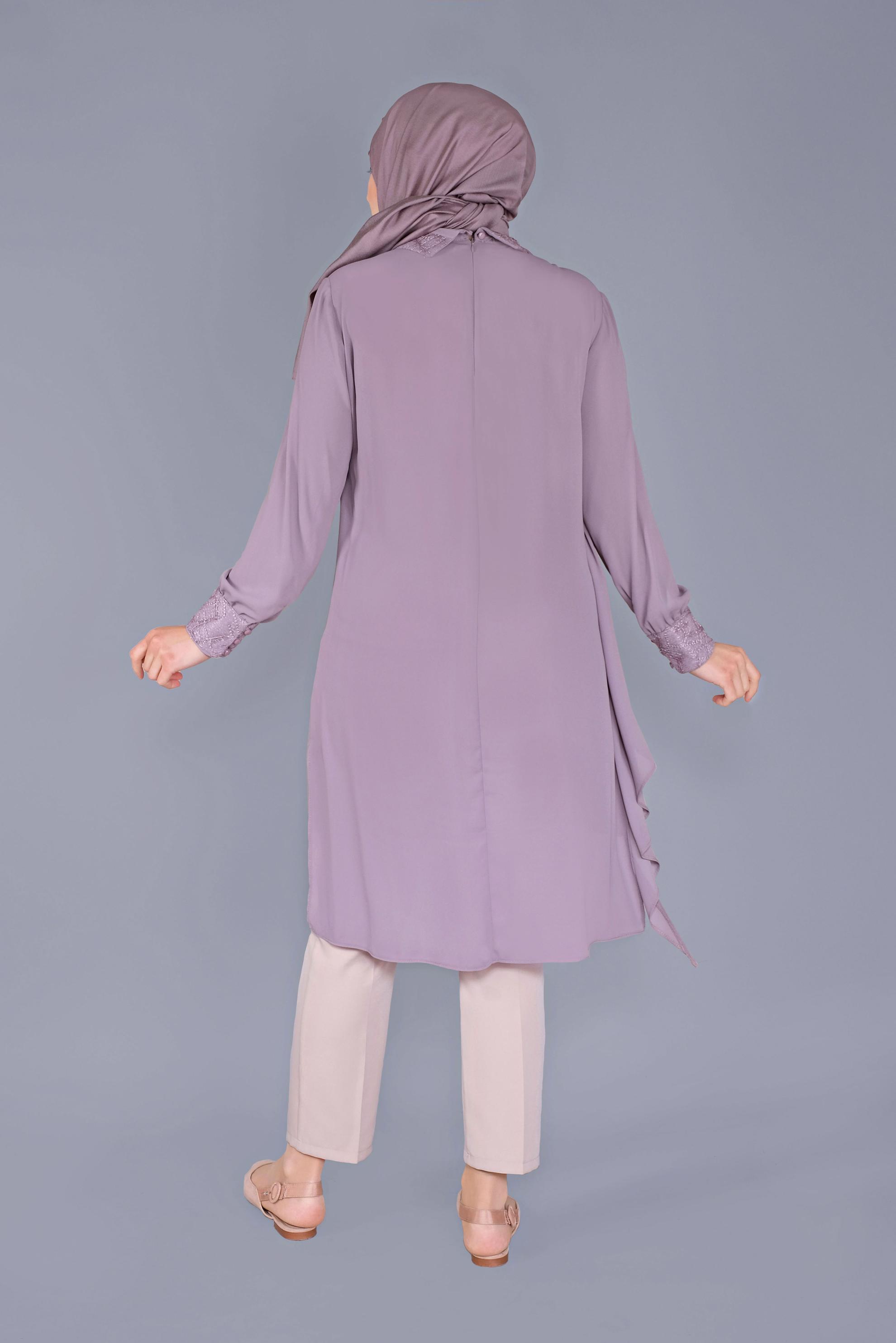 Hijab clothing PURPLE 20054 ESİNTİ TUNİK 44/50 TEK42