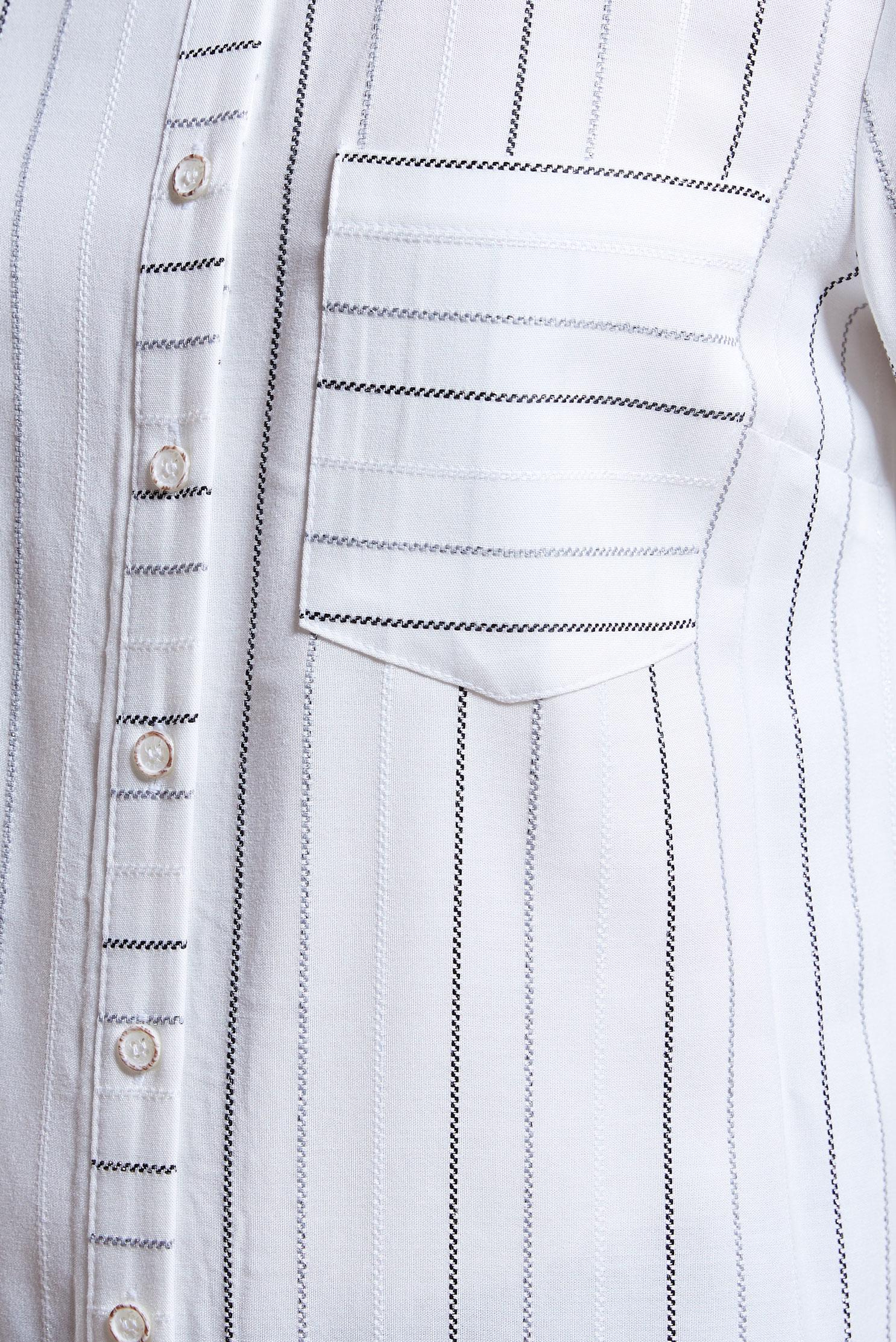 Tesettür giyim BEYAZ ÇİZGİLİ TESETTÜR TUNİK 40726