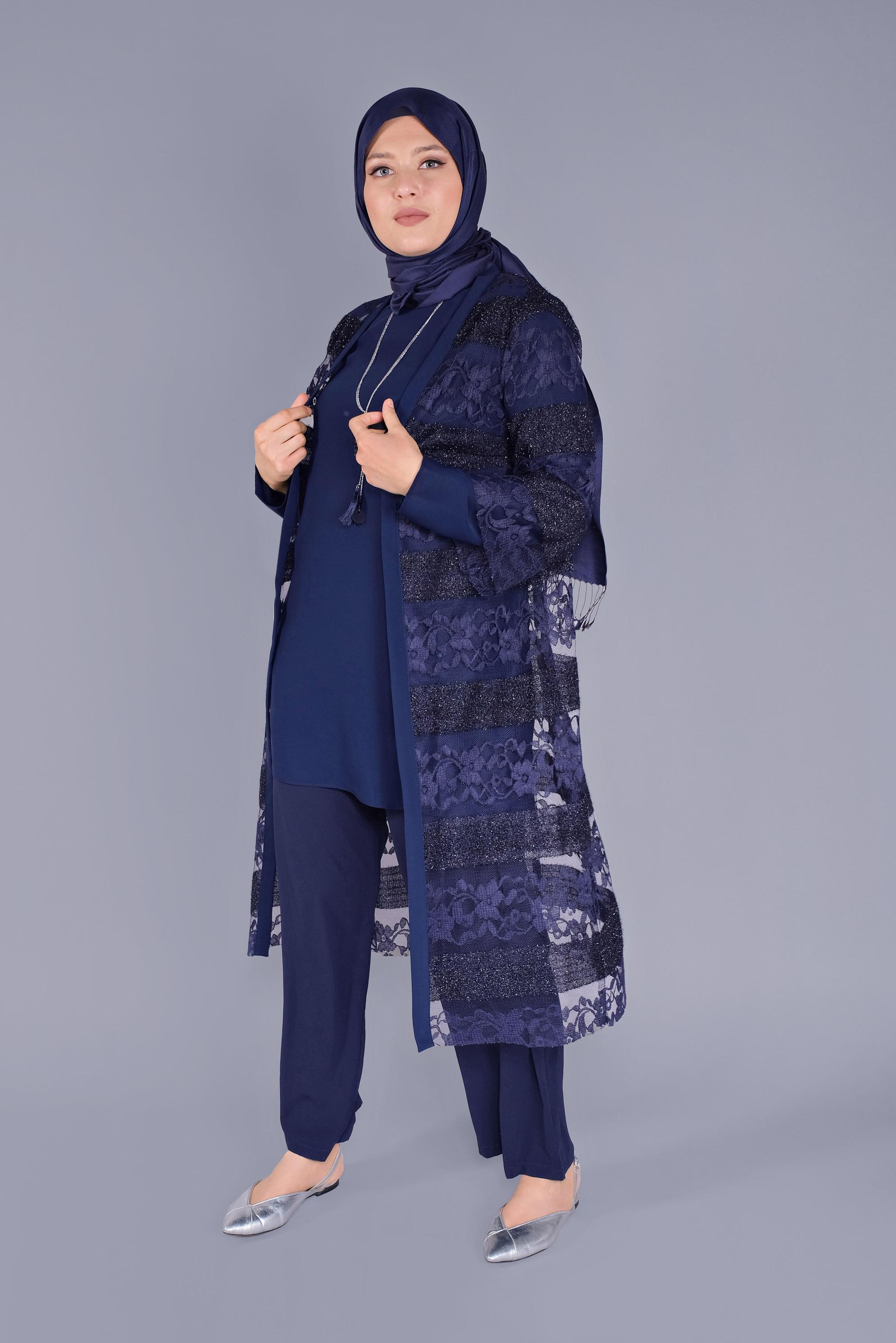 Hijab clothing NAVY BLUE JACKET AND TUNIC 40874