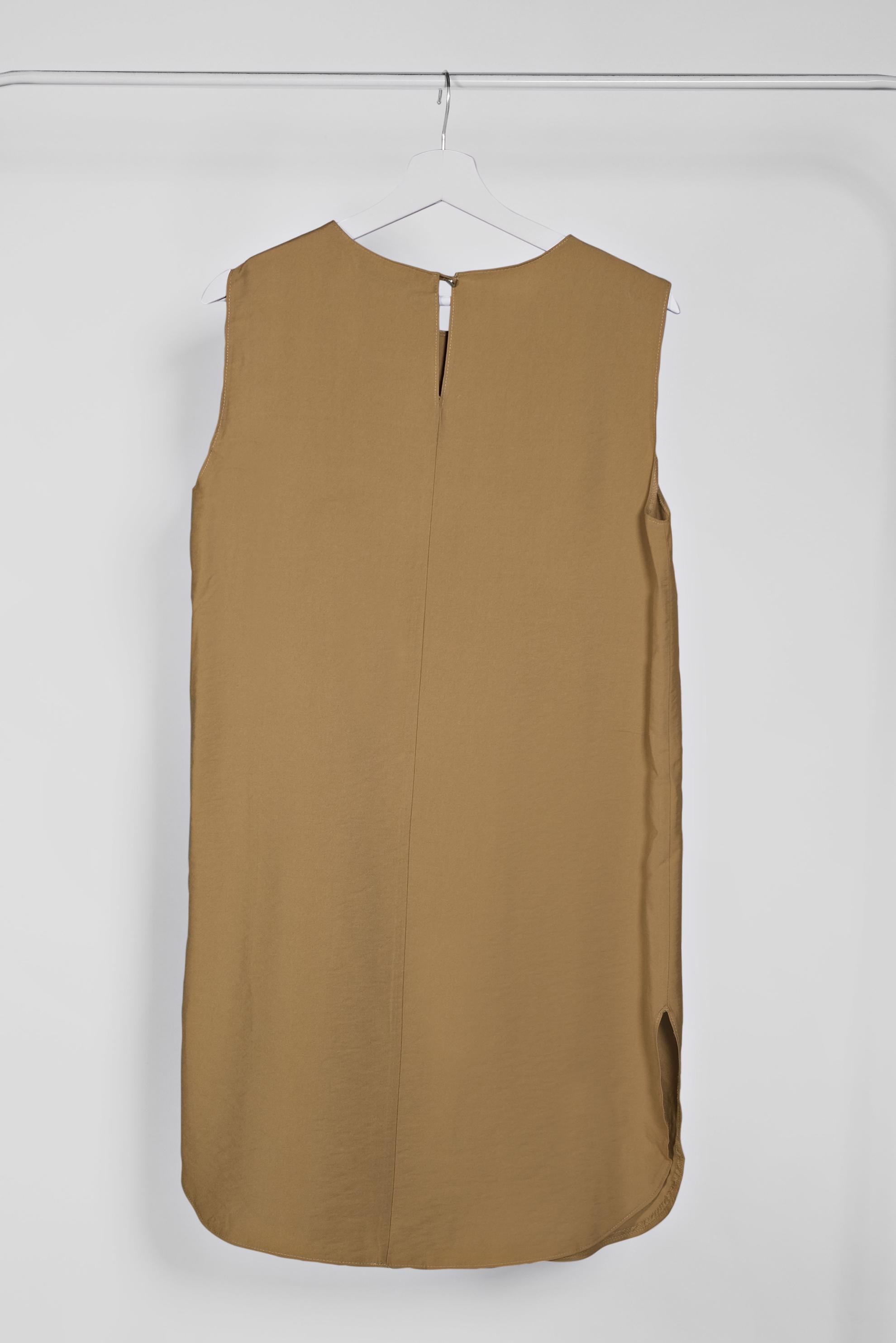 Tesettür giyim SARI SIFIR KOL DÖKÜMLÜ TUNİK 4528