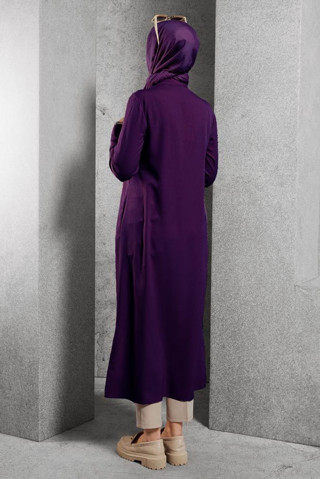 Vêtements hijab POURPRE 4854 PERU TUNİK 40/48 TEK38 - ALVİNA