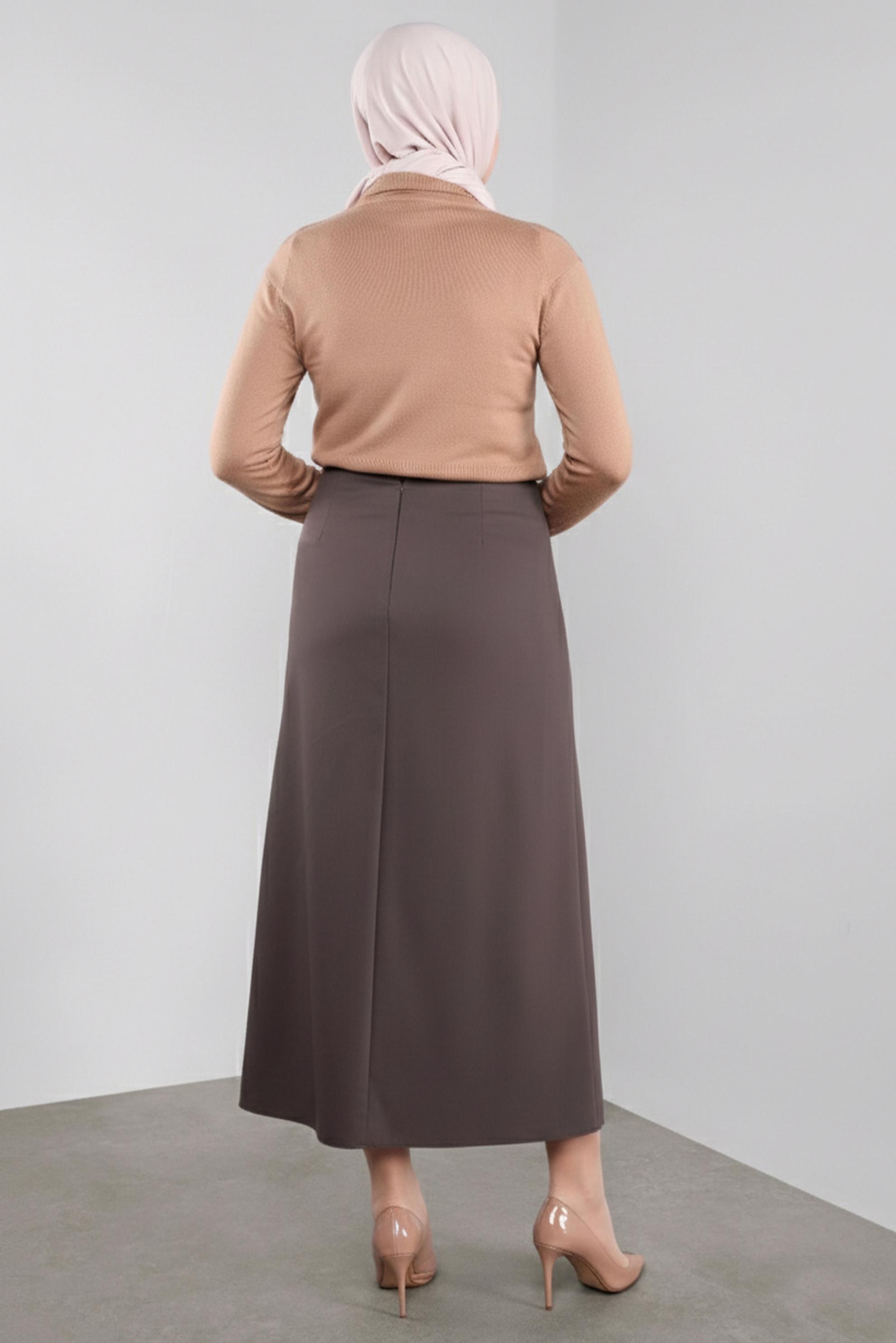 Vêtements hijab VISON JUPE À BOUTONNÉE 60125 