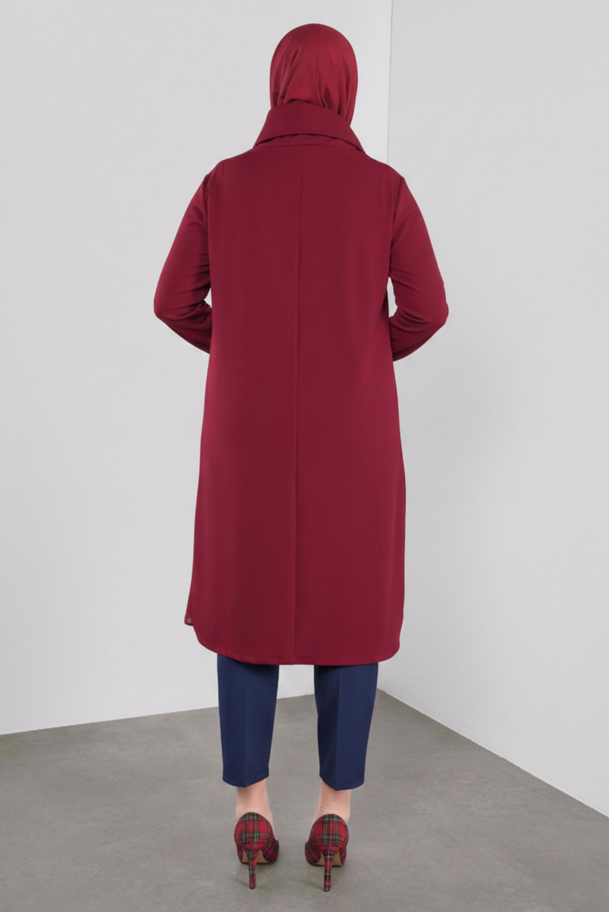 Tesettür giyim LACİVERT ARA BEL PANTOLON 70129 