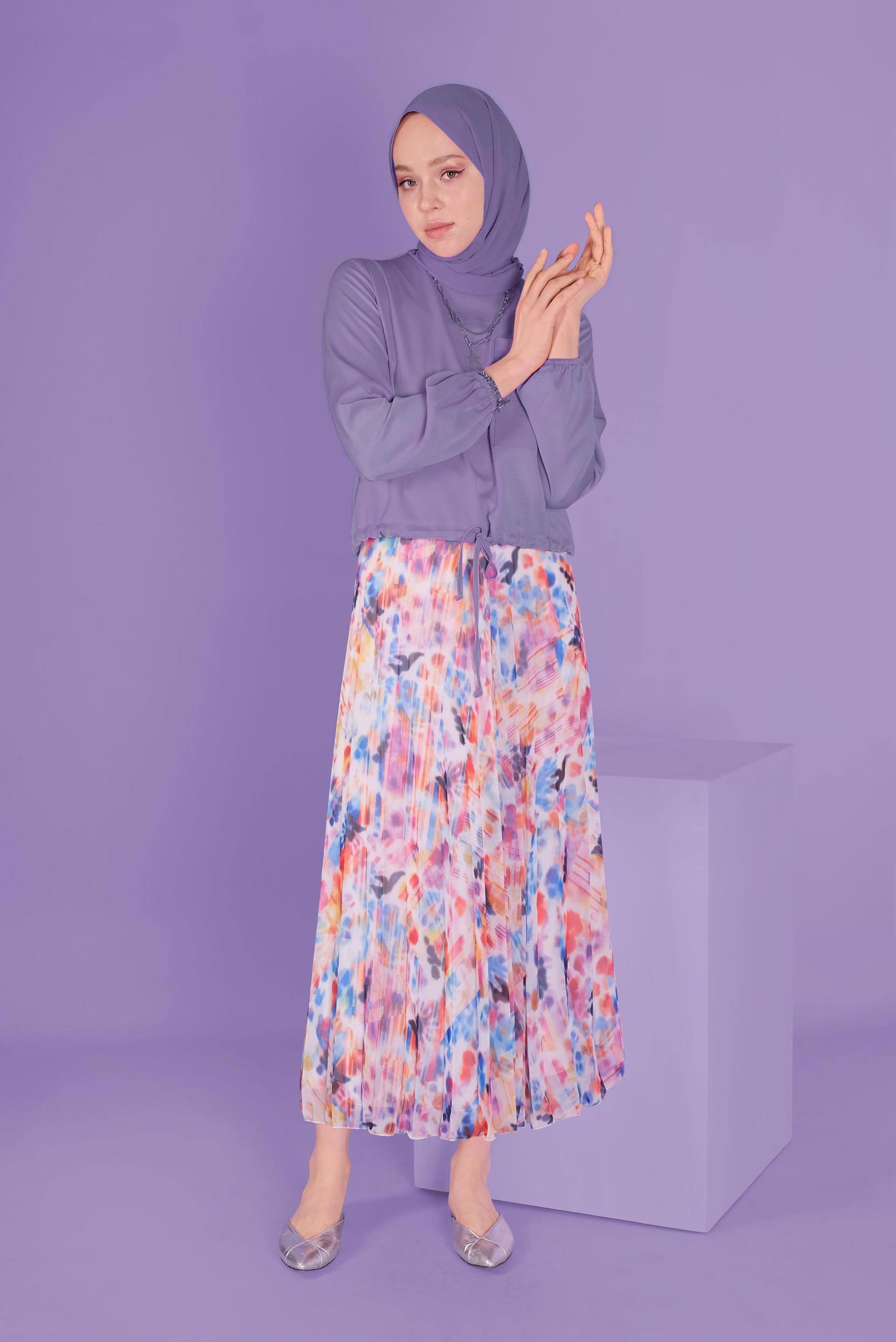 Tesettür giyim MOR 41532 NANO AEROBİN BLUZ 38/42