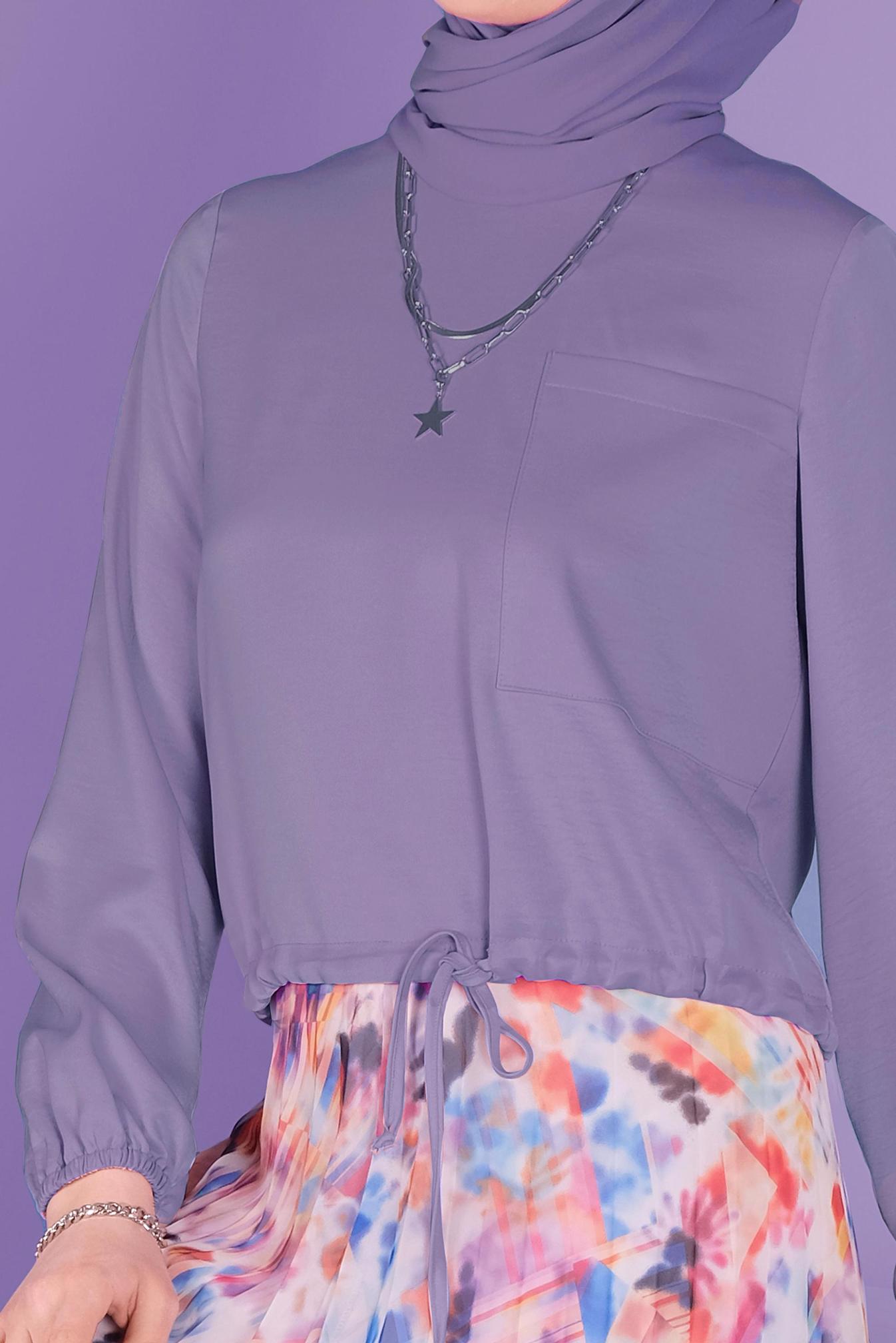 Tesettür giyim MOR 41532 NANO AEROBİN BLUZ 38/42