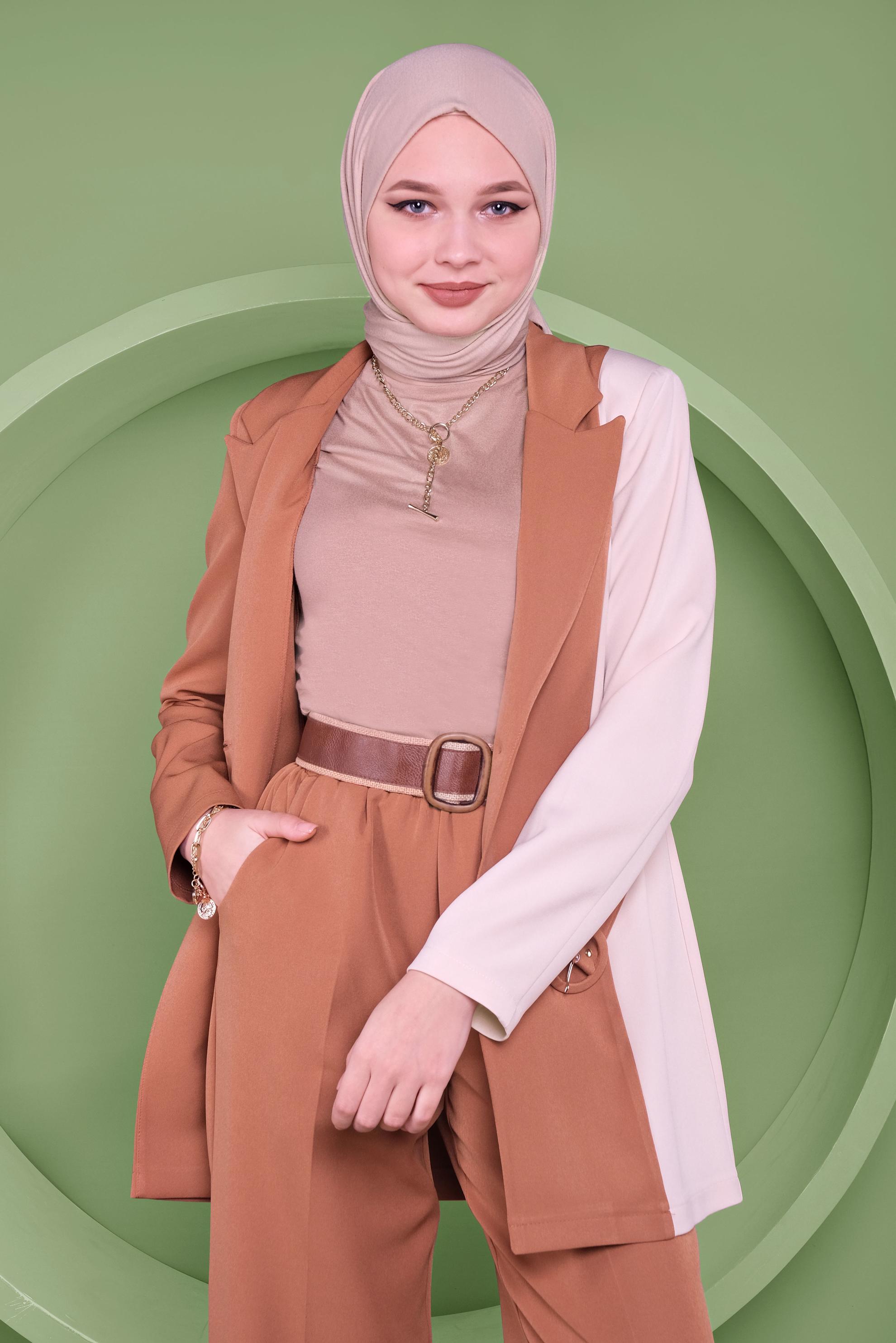 Vêtements hijab TABA VESTE CEINTURE 41469 