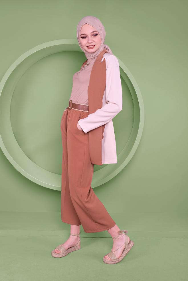 Hijab clothing TABA BELTED JACKET  41469  - ALVİNA