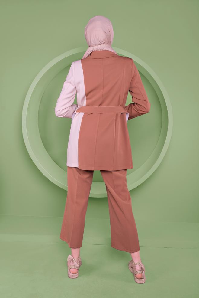 Hijab clothing TABA BELTED JACKET  41469  - ALVİNA