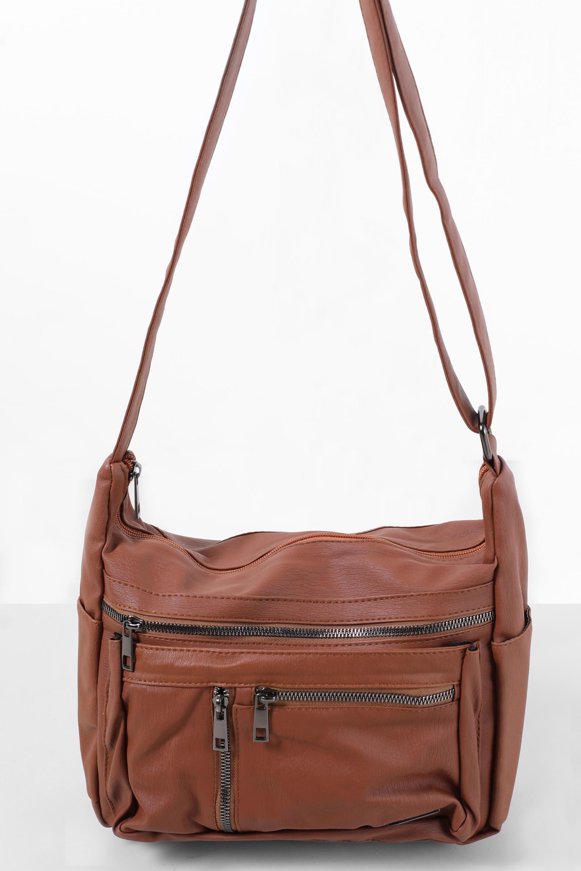 Tesettür giyim TABA ALVİNA ÇANTA 1818 