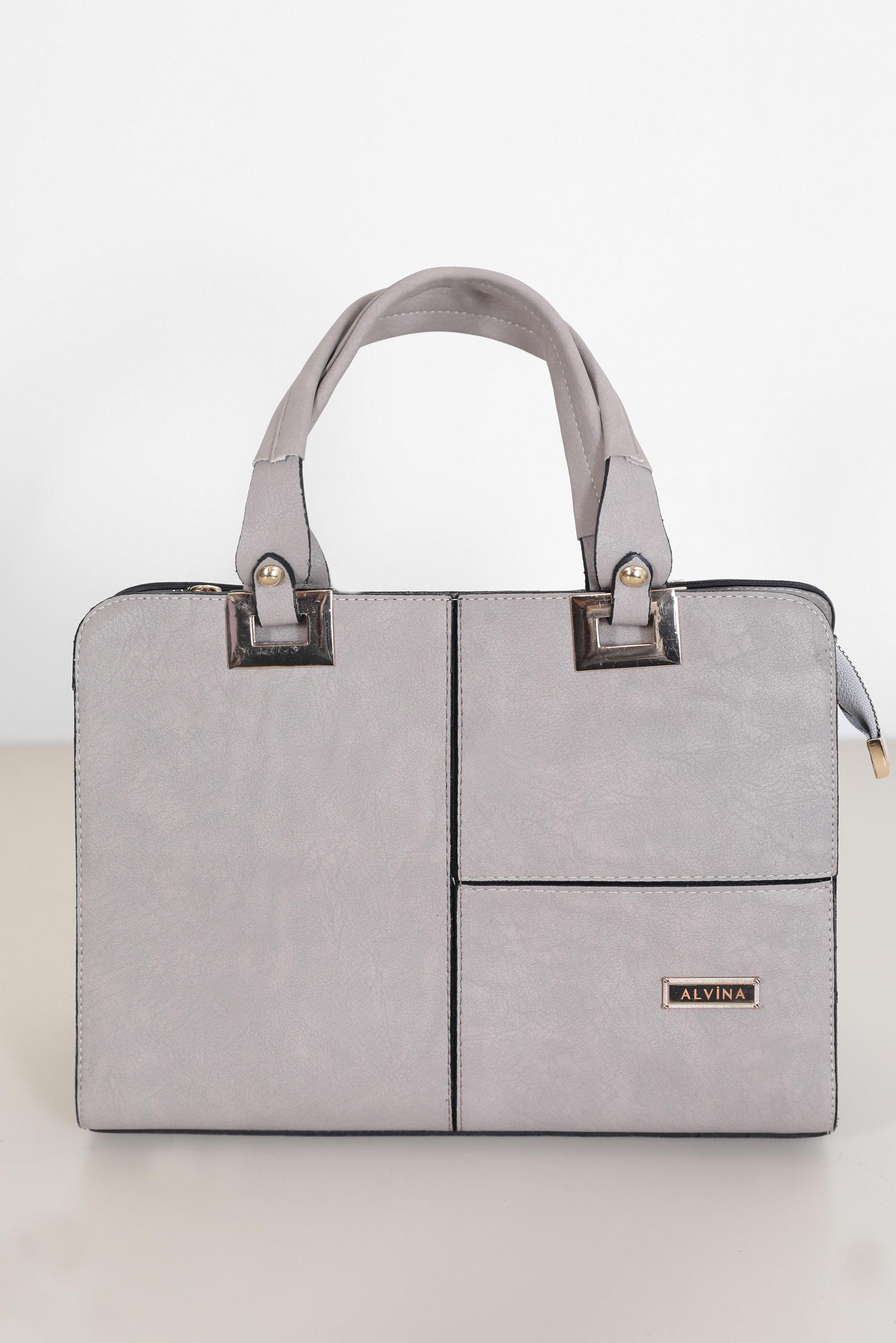 Tesettür giyim GRİ ALVİNA ÇANTA 1866 