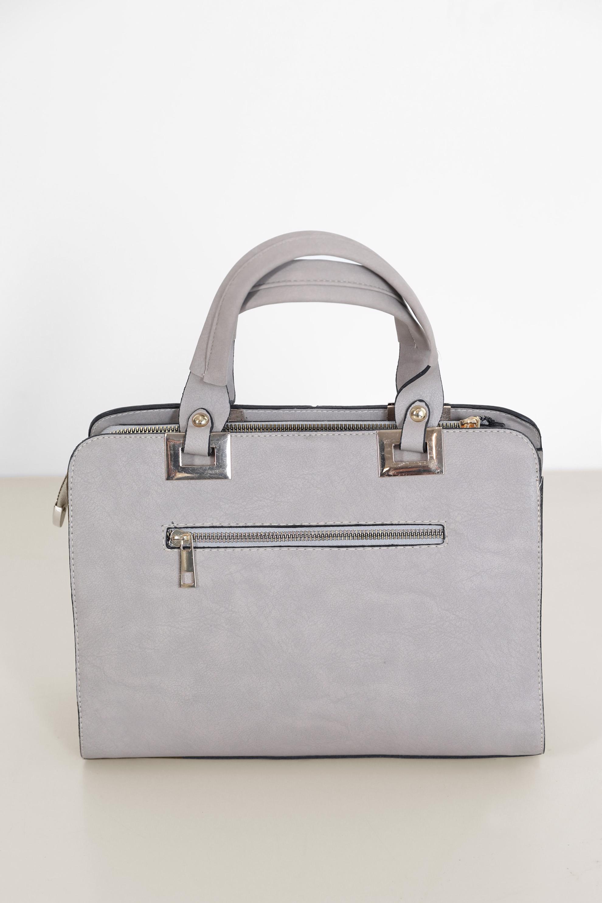 Tesettür giyim GRİ ALVİNA ÇANTA 1866 