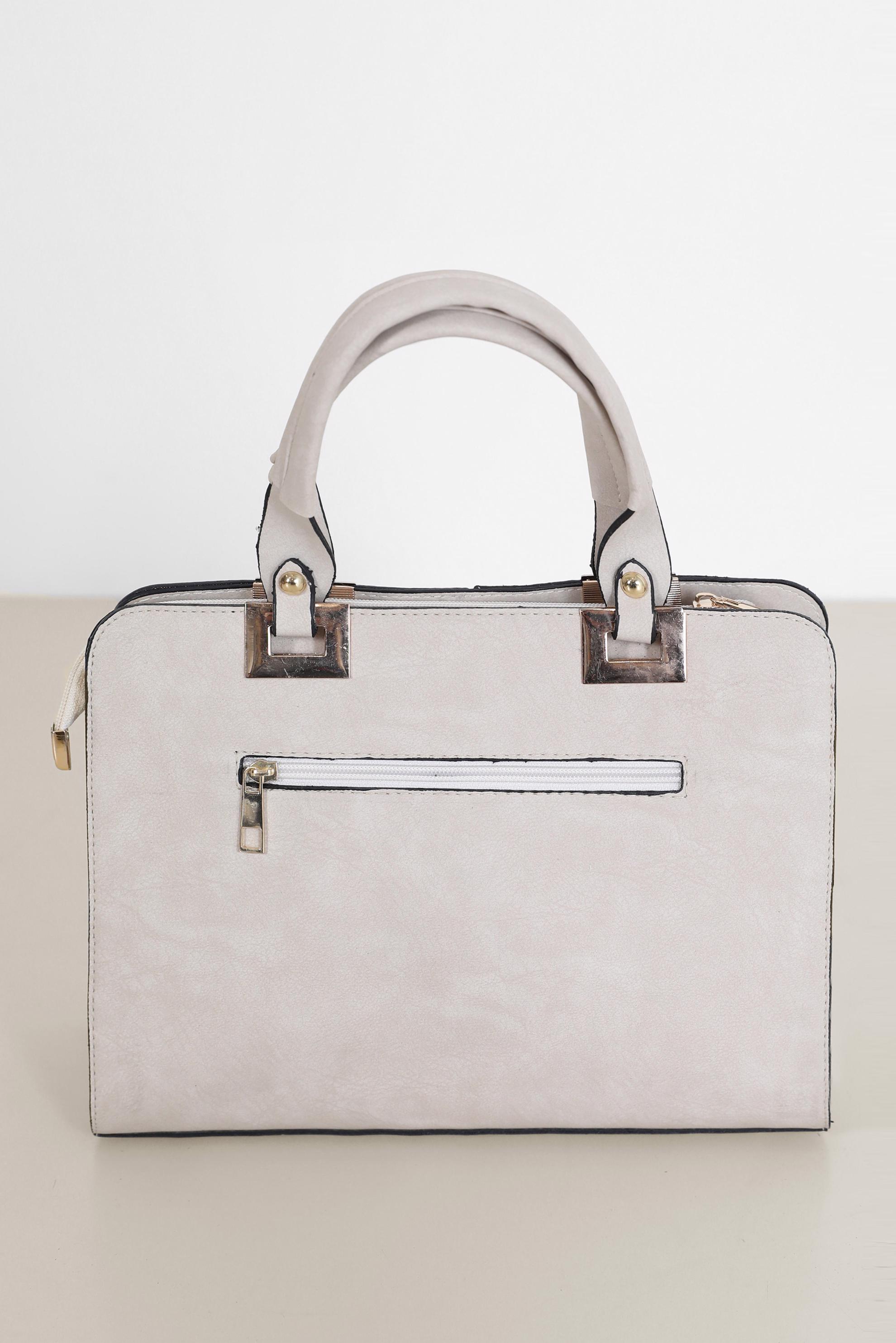 Tesettür giyim EKRU ALVİNA ÇANTA 1866 