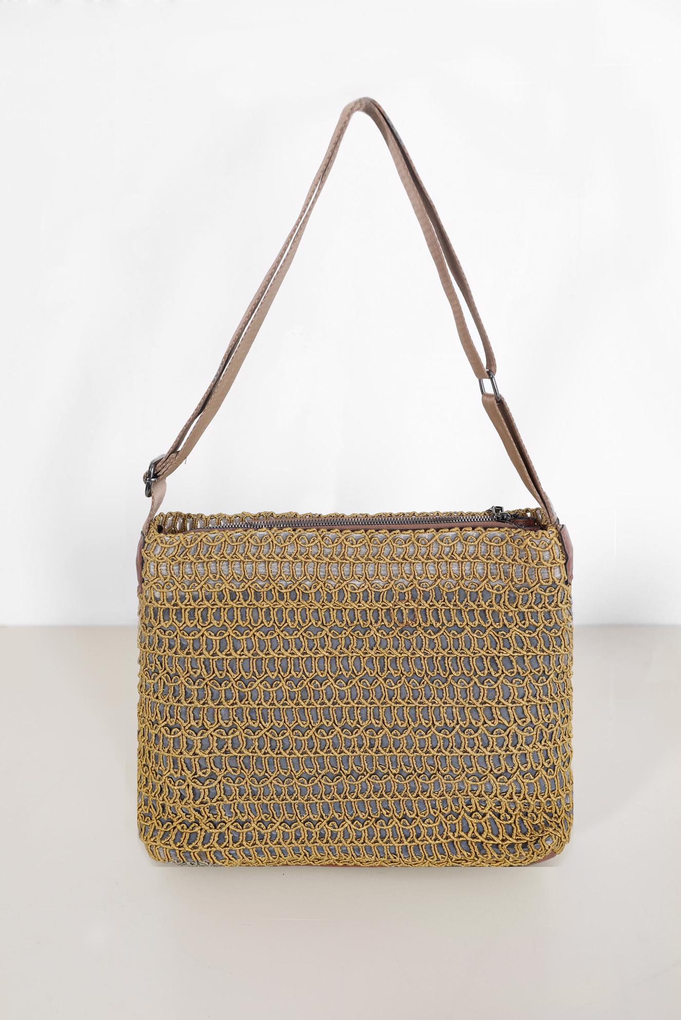 Tesettür giyim SARI ALVİNA ÇANTA 1896 