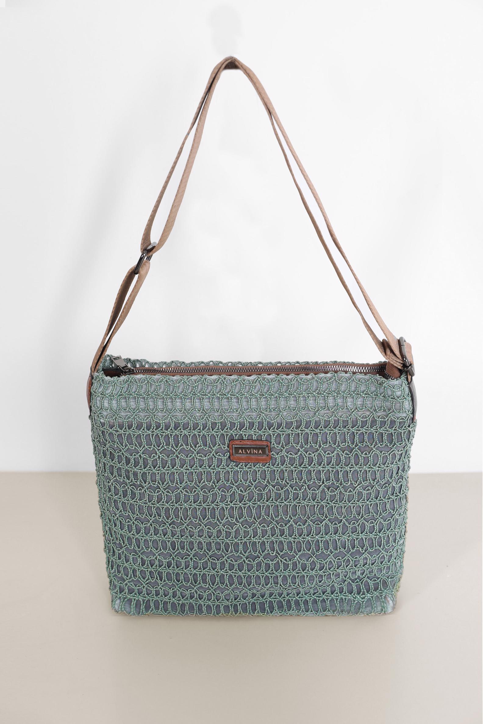 Tesettür giyim YEŞİL ALVİNA ÇANTA 1896 