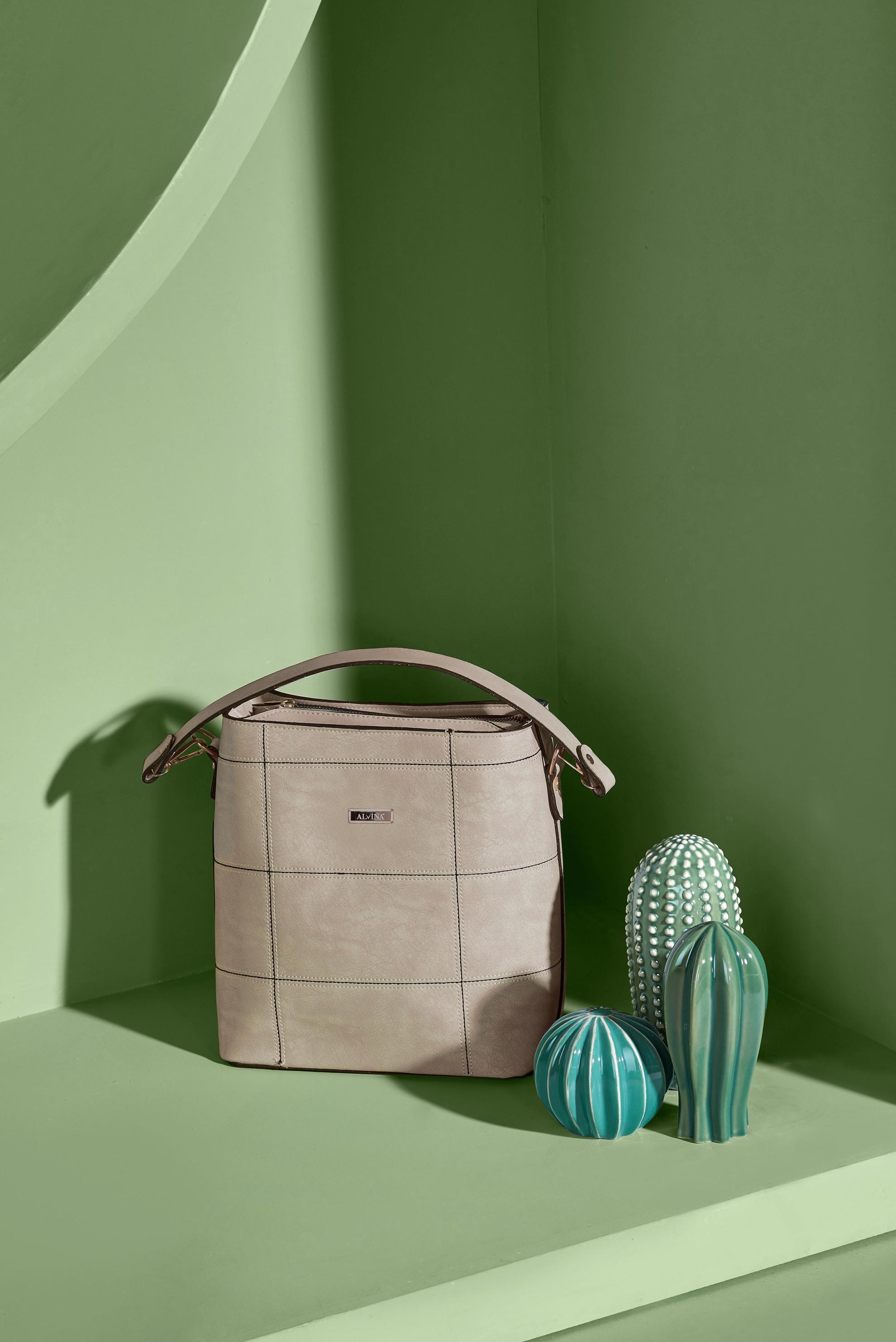 Tesettür giyim BEYAZ ALVİNA DERİ ÇANTA 5012 